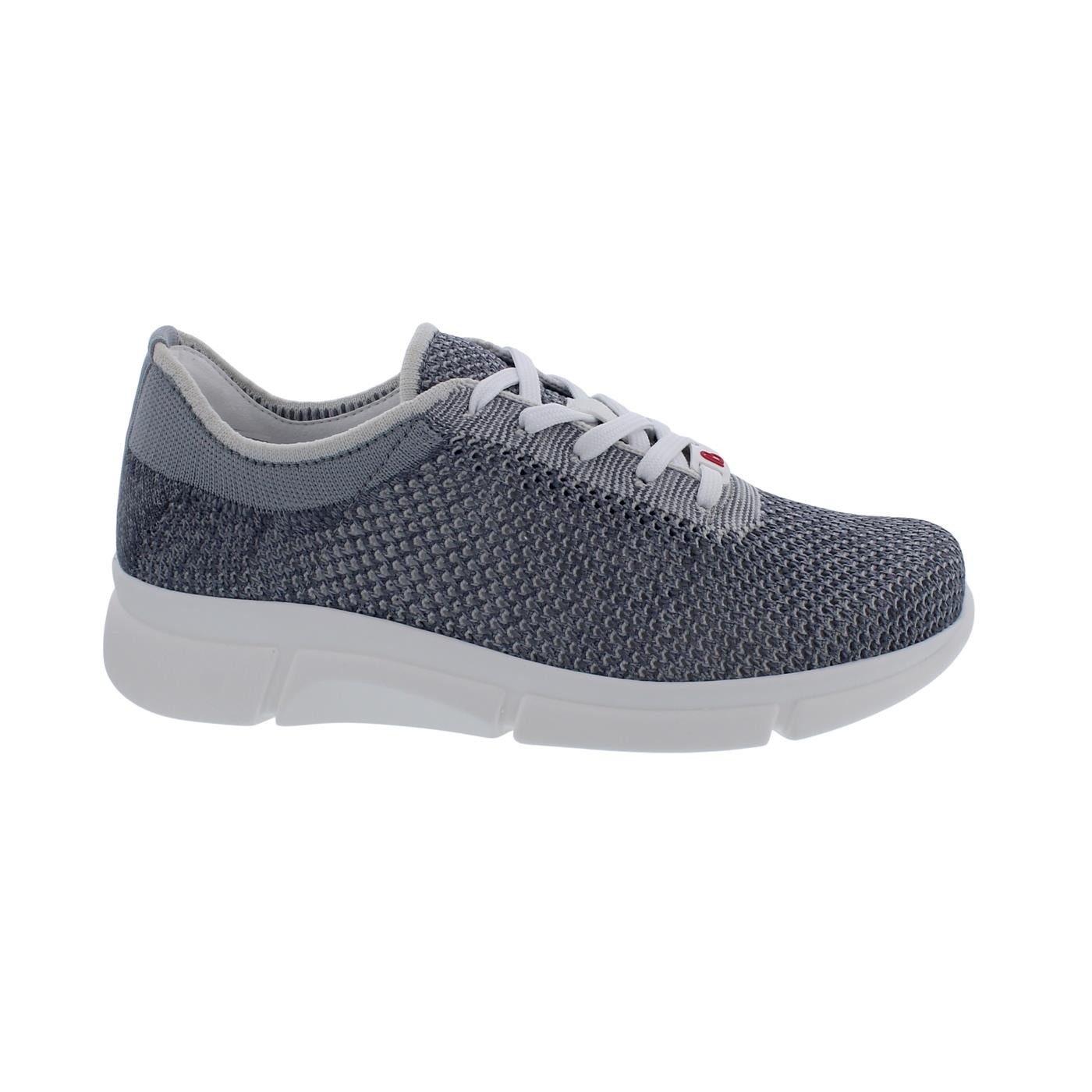 Berkemann Niki, Sneaker 05114-576, Mövengrau, ComfortKnit (Strick), We Schnürschuh