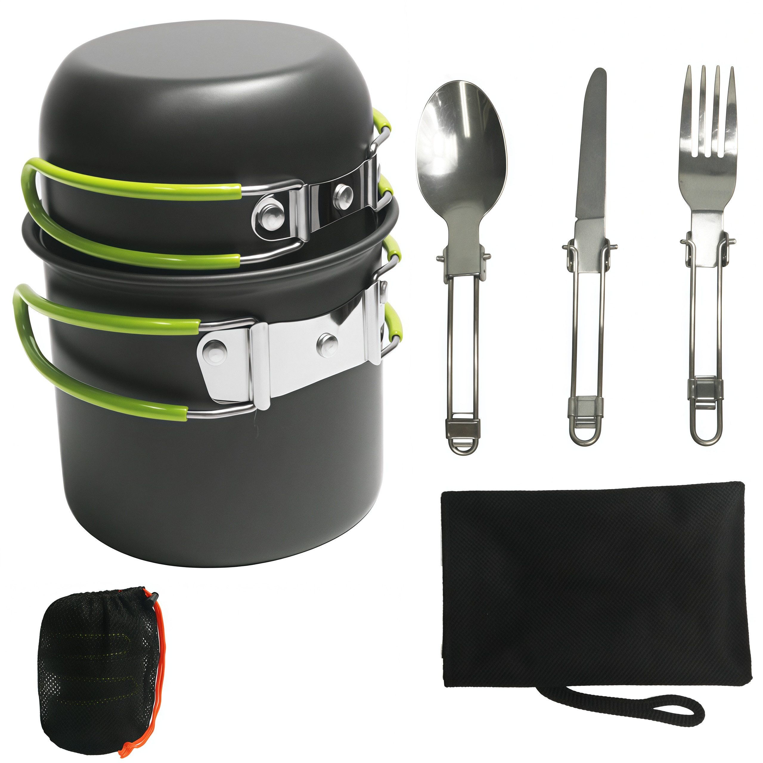Topf-Set Topf-Set Geschirr-Set Camping Kochgeschirr Set mit Aufbewahrungstasche