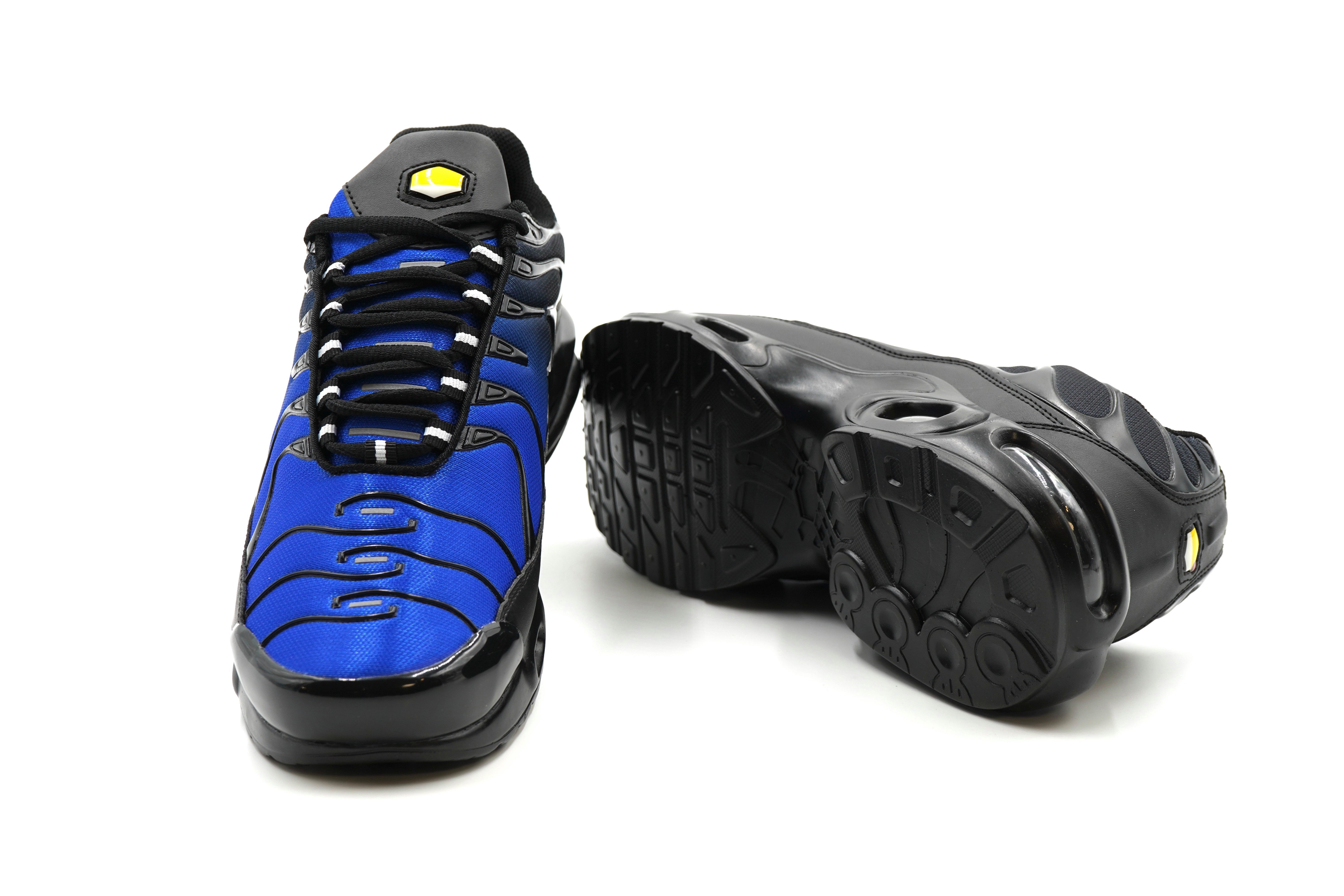 Sonderpostendiscount Herrenschuhe Sneaker mit Luftpolster H075 Blue/Black Sneaker