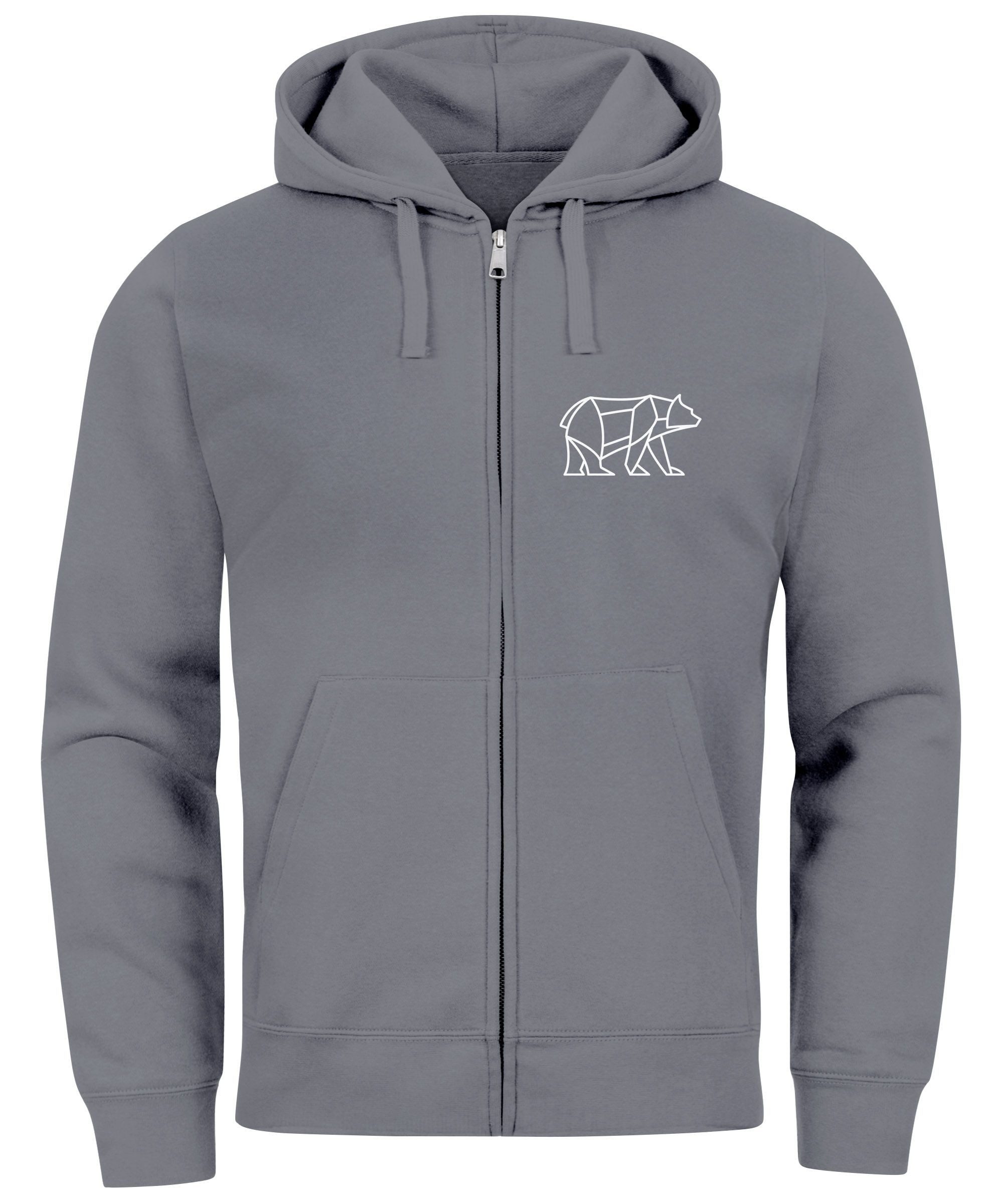 Neverless Sweatjacke Zip-Hoodie Sweatjacke mit Kapuze günstig online kaufen