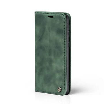 Tec-Expert Handyhülle Tasche Hülle für Samsung Galaxy A7 (2018), Cover Klapphülle Case mit Kartenfach Fliphülle aufstellbar