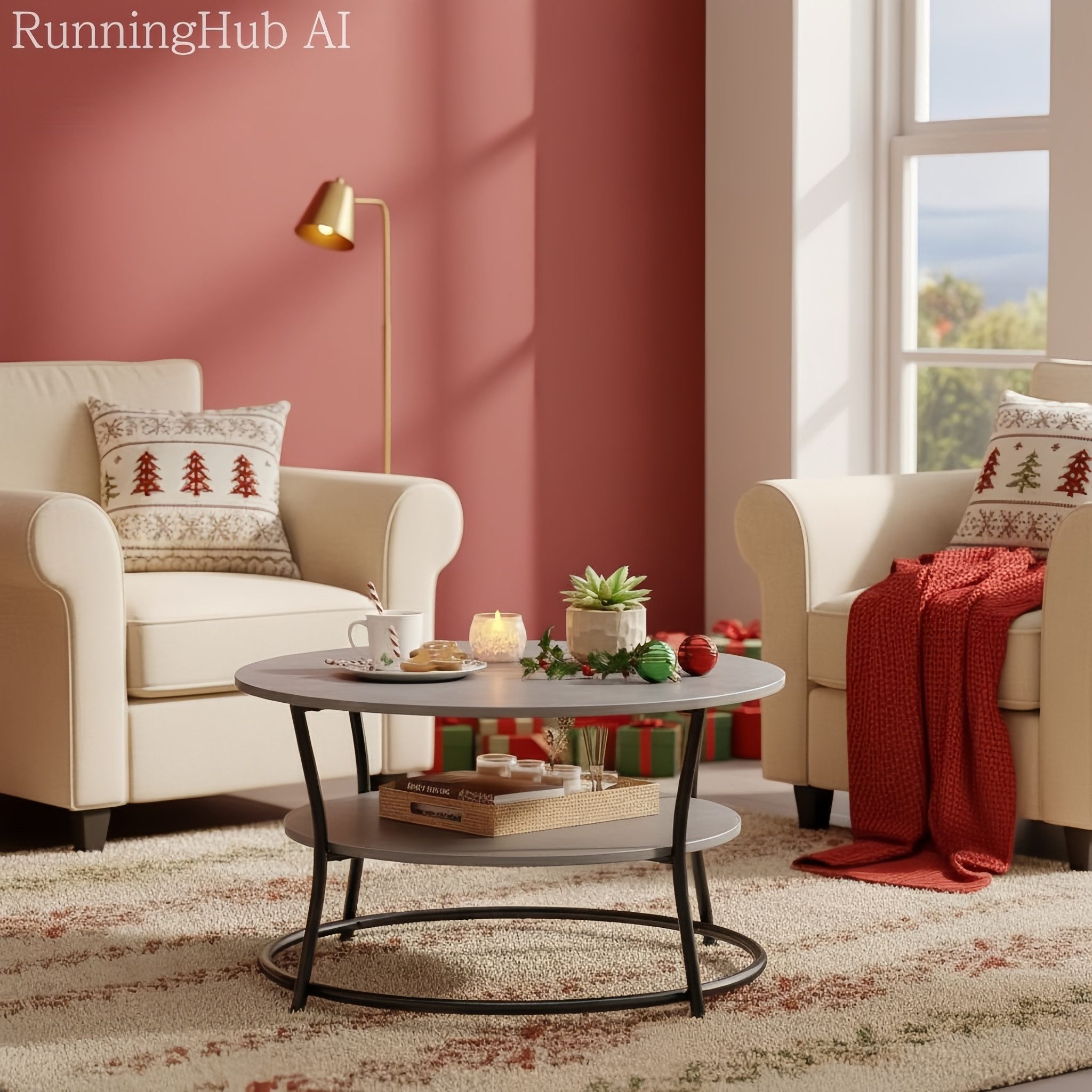 VASAGLE Couchtisch, Wohnzimmertisch, Sofatisch, Ø 80 günstig online kaufen