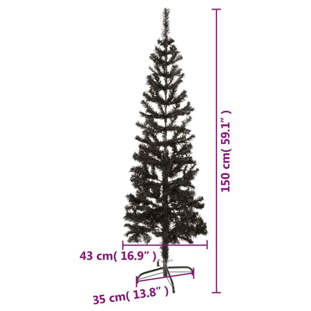 Weihnachtsbaum Schwarz Schlanker vidaXL Künstlicher Weihnachtsbaum cm 150