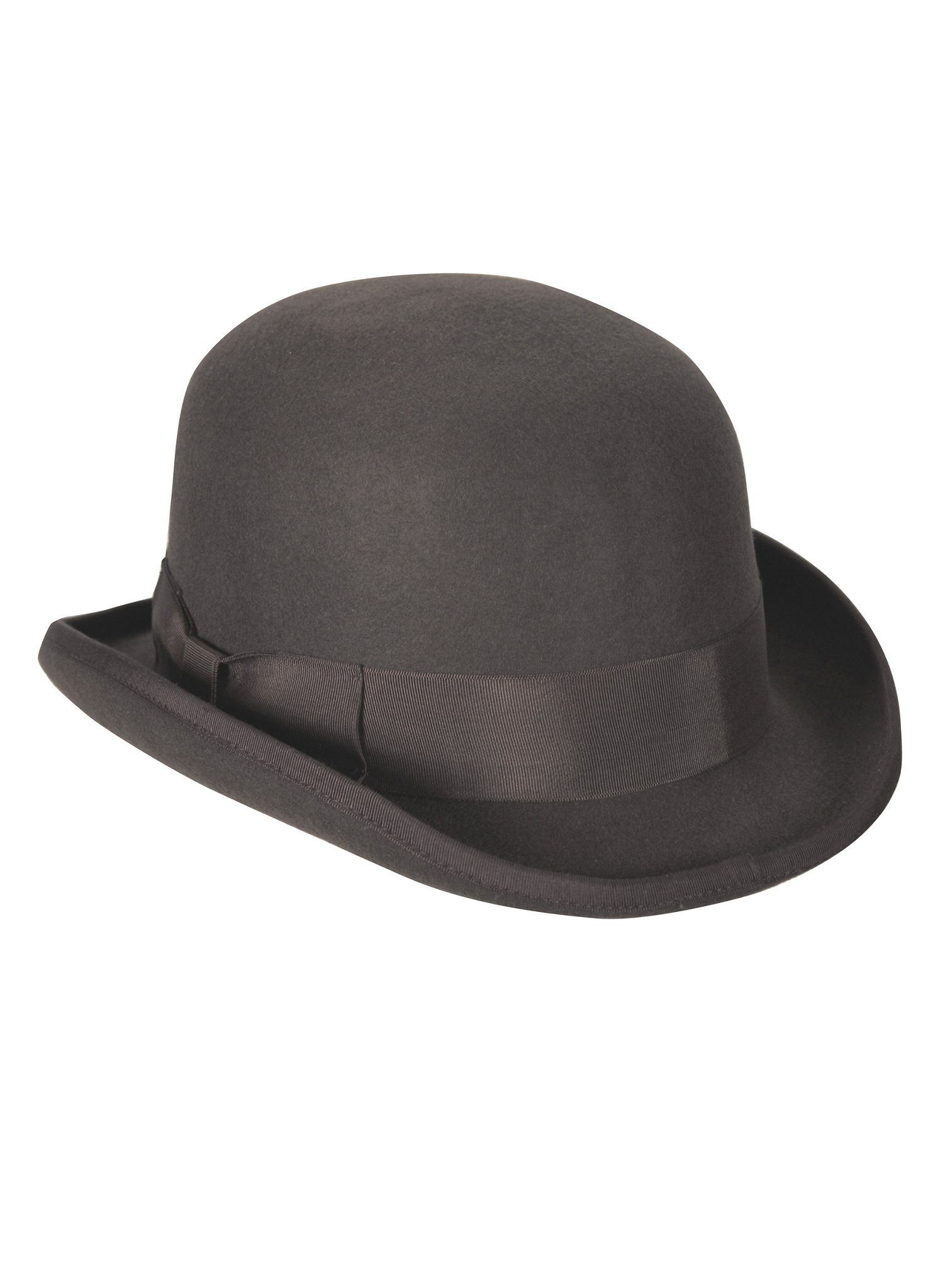 Kostüm Bowler Hut grau