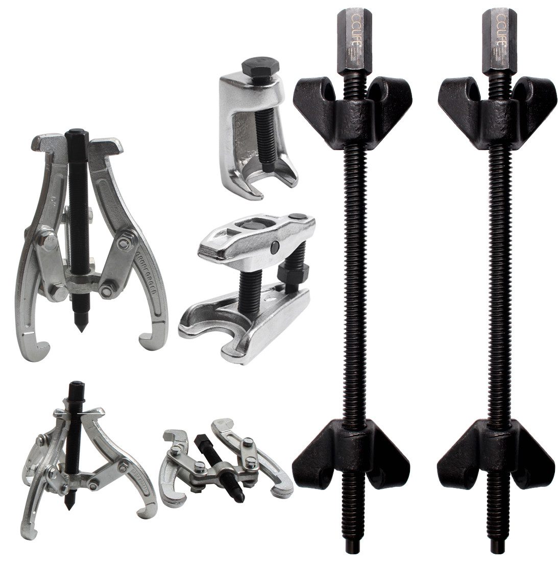 Gabelschlüssel 370mm Federspanner Set Tuning Tieferlegung 2tlg KFZ Montagespanner