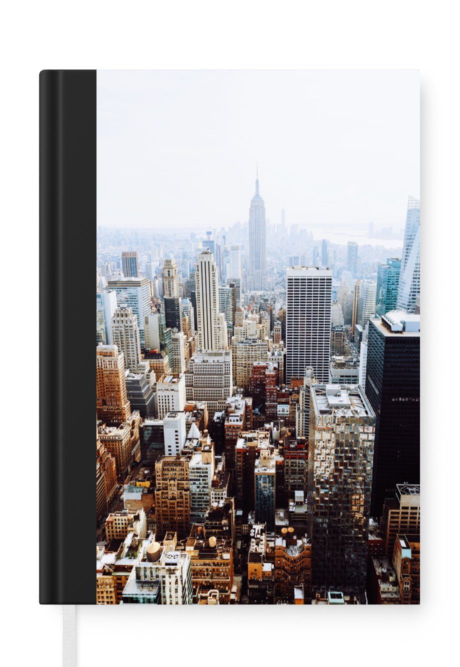 MuchoWow Notizbuch Amerika - Luft - New York, Journal, Merkzettel, Tagebuch, Notizheft, A5, 98 Seiten, Haushaltsbuch | Notizbücher