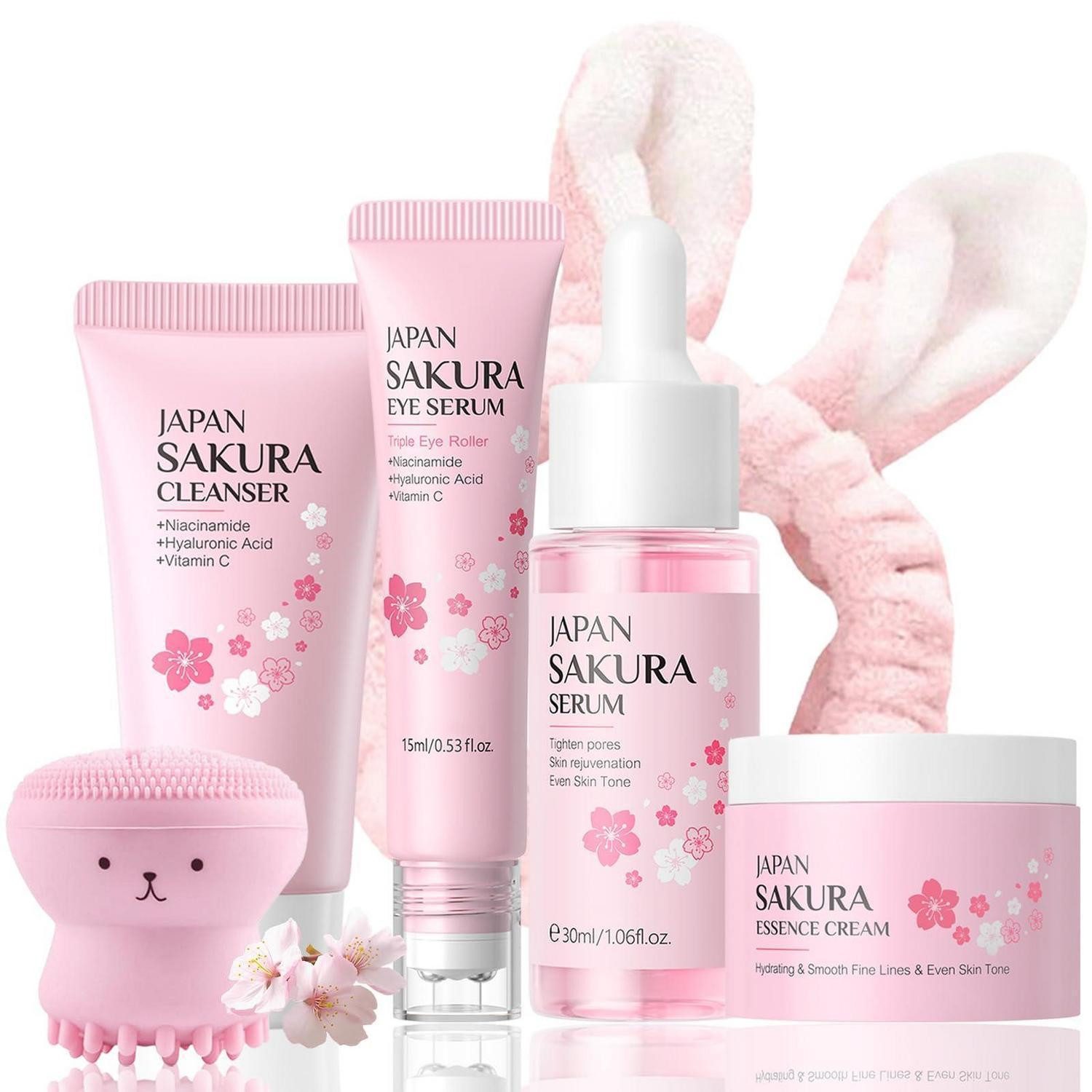 LuxusKollektion Pflege-Geschenkset Sakura Skincare Set Teenager Mädchen Geschenke 6PCS