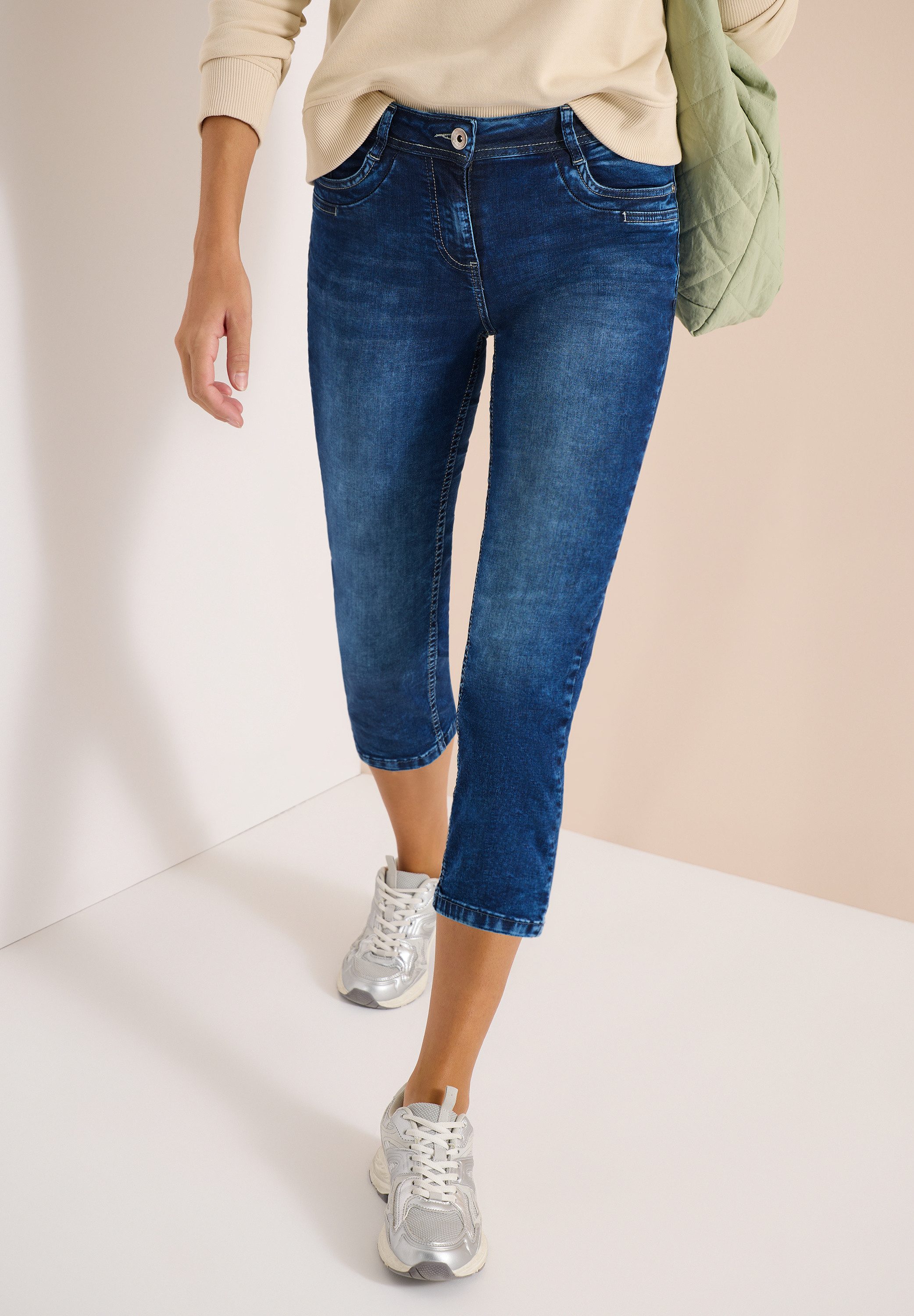 CECIL 3/4-Jeans Style Scarlett Slim Leg Jeans mit Stretch