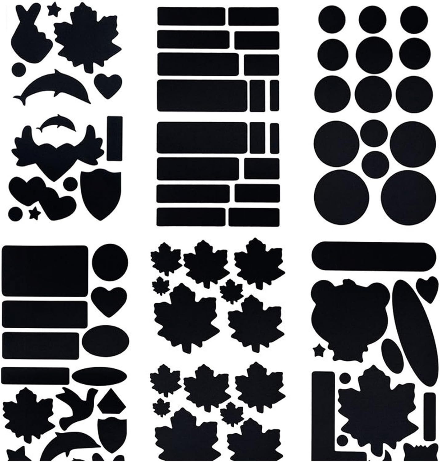 FELIXLEO Patches 6 Blatt Daunenjacke Patches Schwarzer Nylon Reparaturflicken (1-tlg)