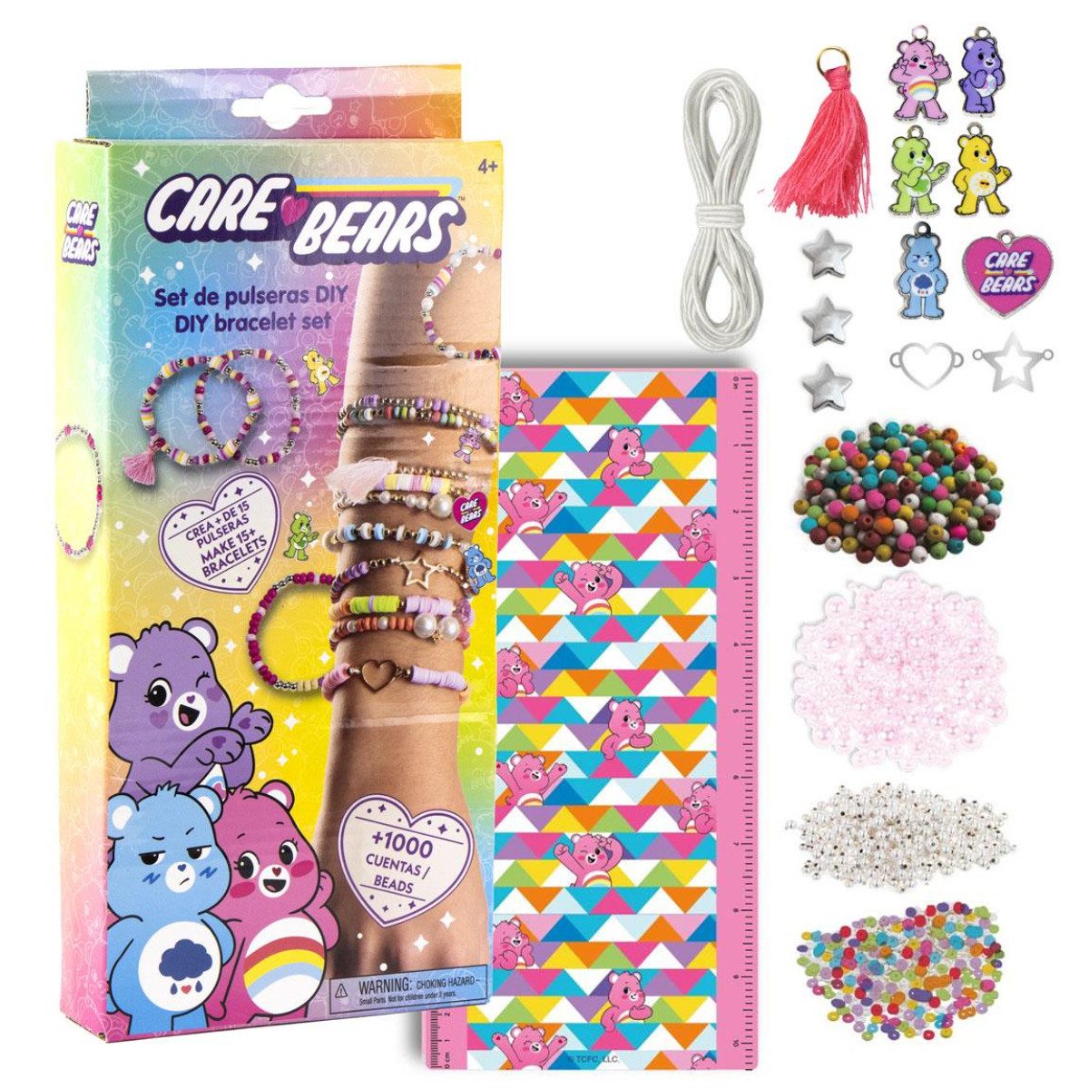 Care Bears Schmuckset Schmuckset Kinder Armbänder Set für Basteln Gestalten und Verschenken (Set)