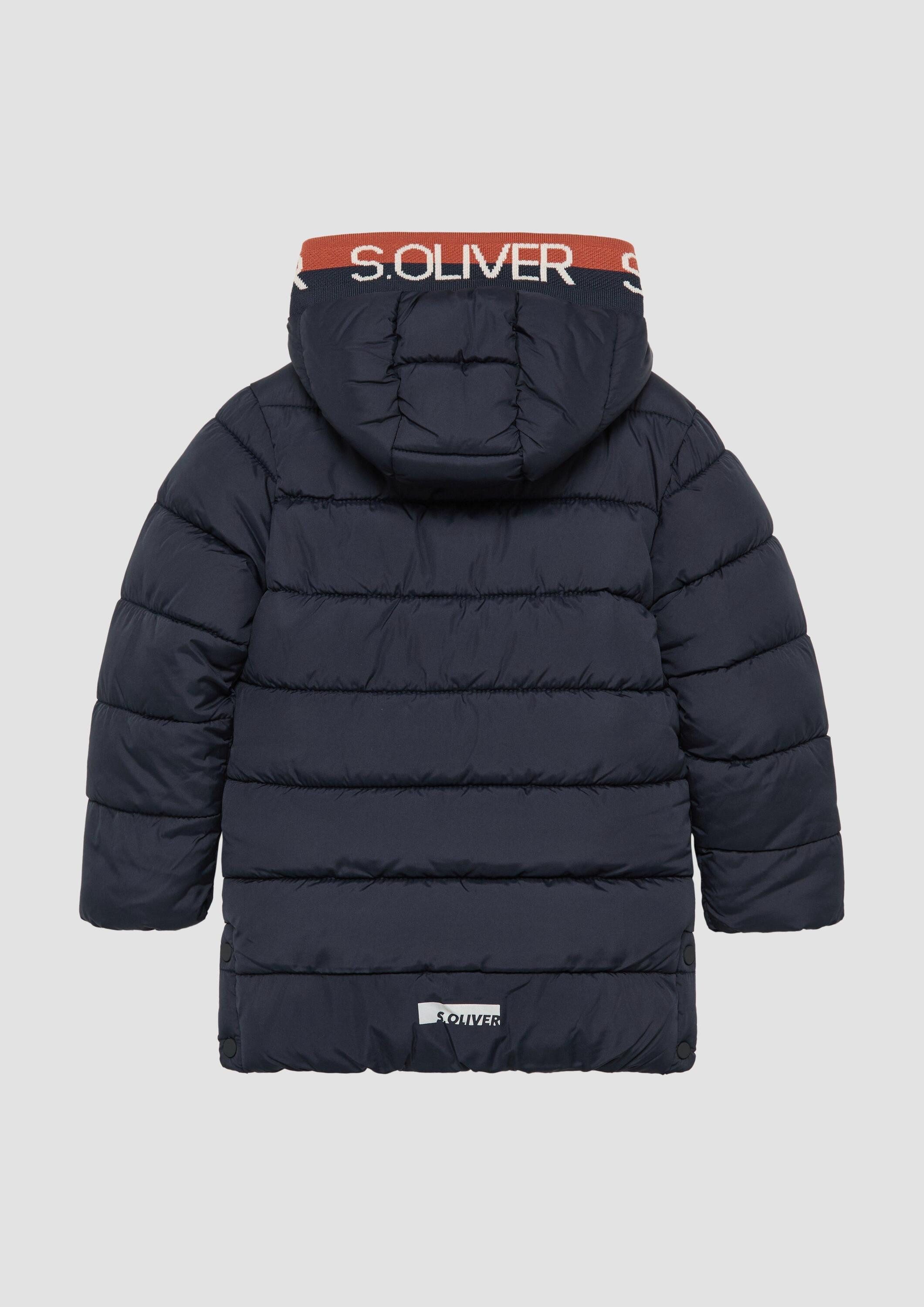 s.Oliver Funktionsmantel Outdoor-Mantel Steppjacke mit Kontraststreifen und Fleecefutter