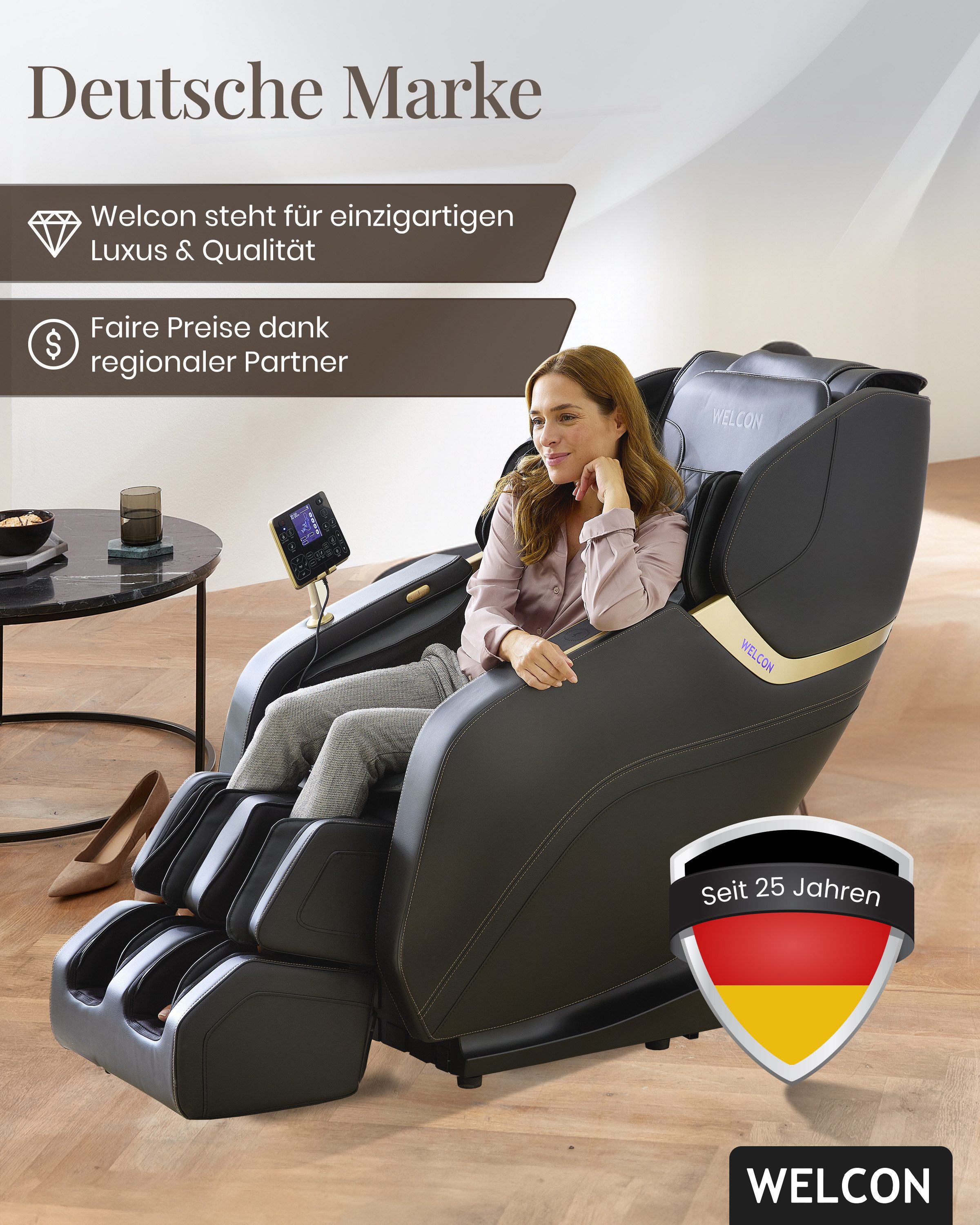 WELCON Massagesessel Massagesessel PRESTIGE III 4D mit Scan Funktion und He günstig online kaufen
