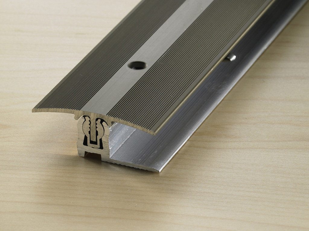 PRO Line Übergangsprofil Übergangsprofil PROVARIO Universal XL Aluminium eloxiert Edelstahl