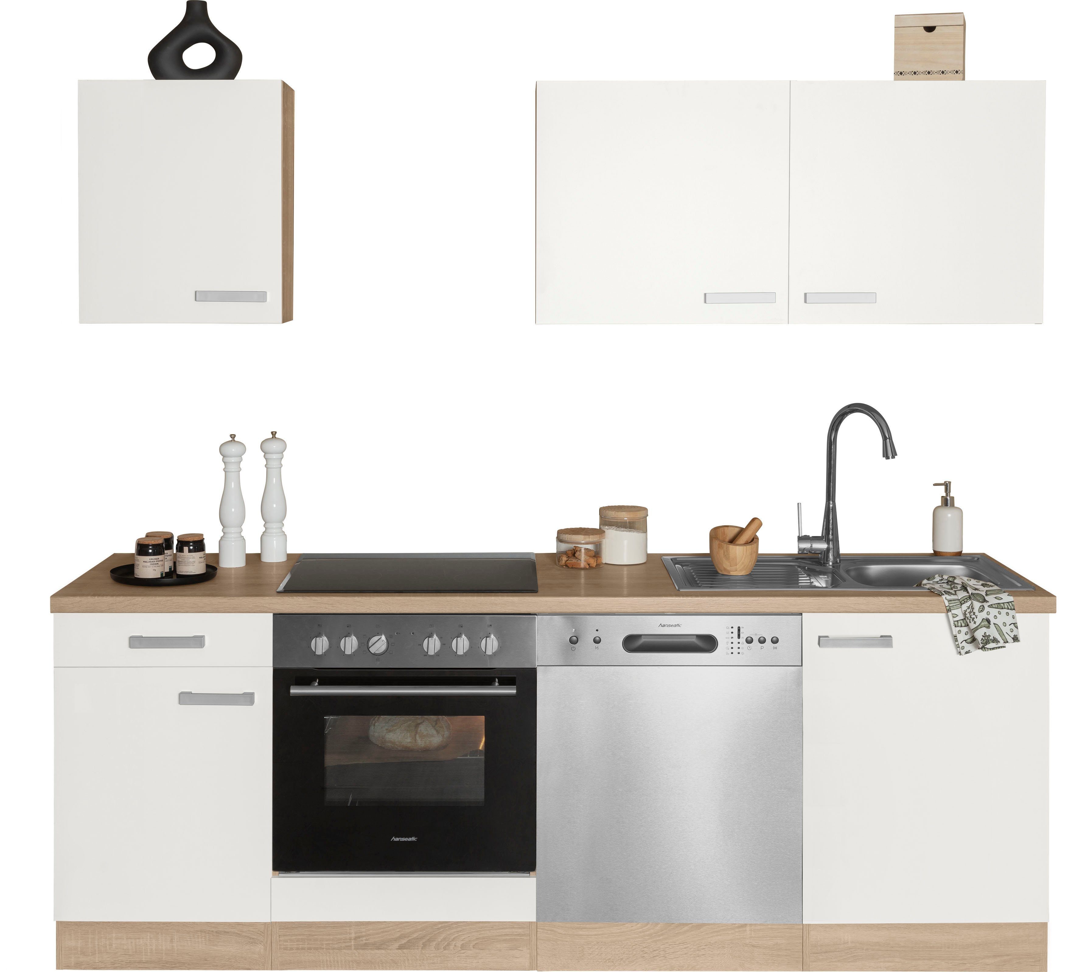 OPTIFIT Küchenzeile Leer Breite 210 cm, mit Hanseatic-Geräten, wahlweise mi günstig online kaufen