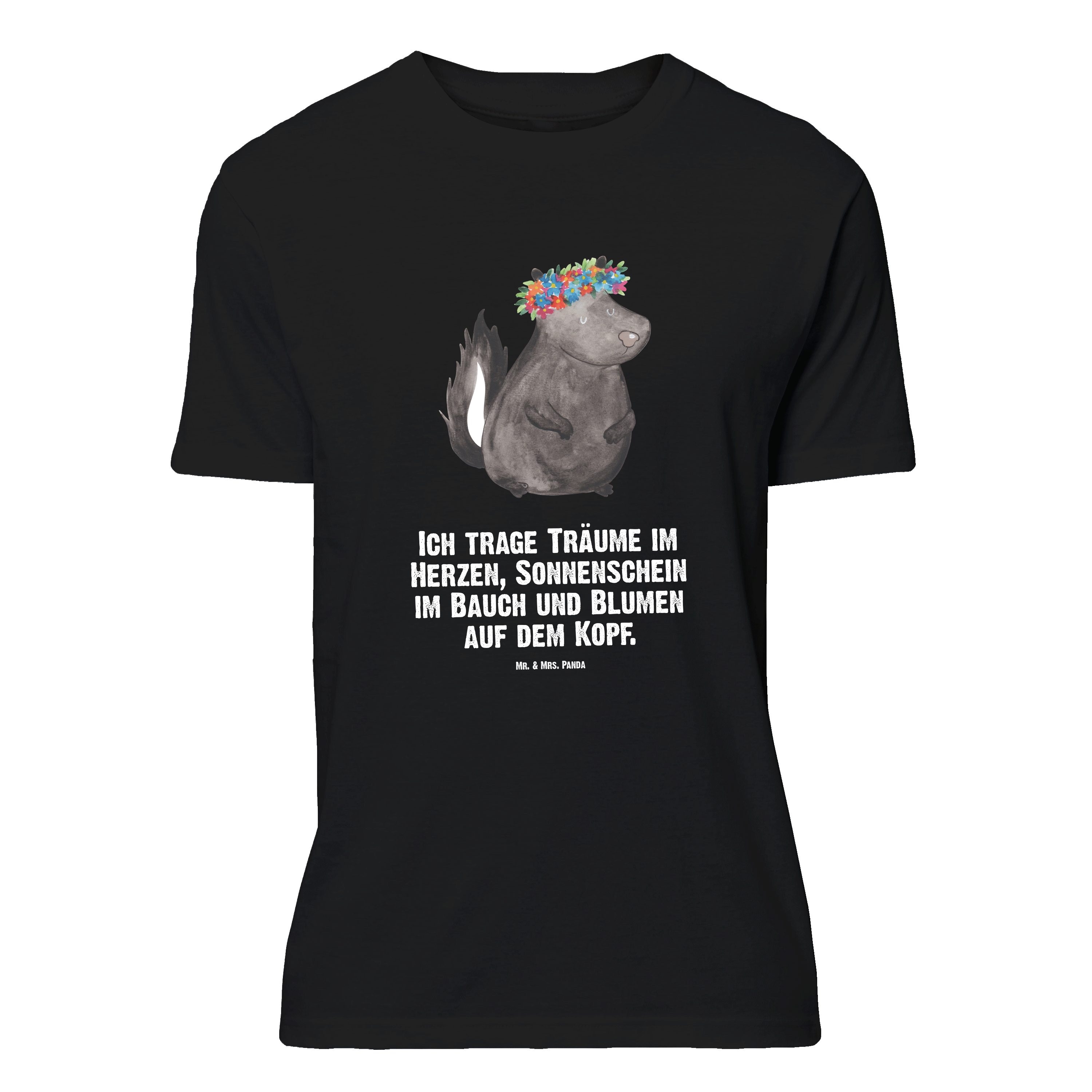 T-Shirt Stinktier Mädchen, Größe M T-Shirt, Schwarz, T-Shirt mit Spruch, Tshi