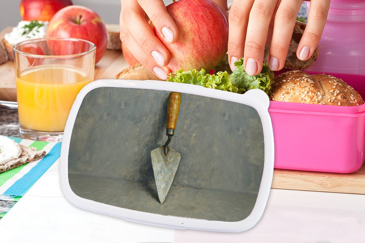 MuchoWow Lunchbox Kelle - Farbe - Werkzeuge, Kunststoff, (2-tlg), Brotdosen, Lunch Box, Brotbox für Kinder und Erwachsene