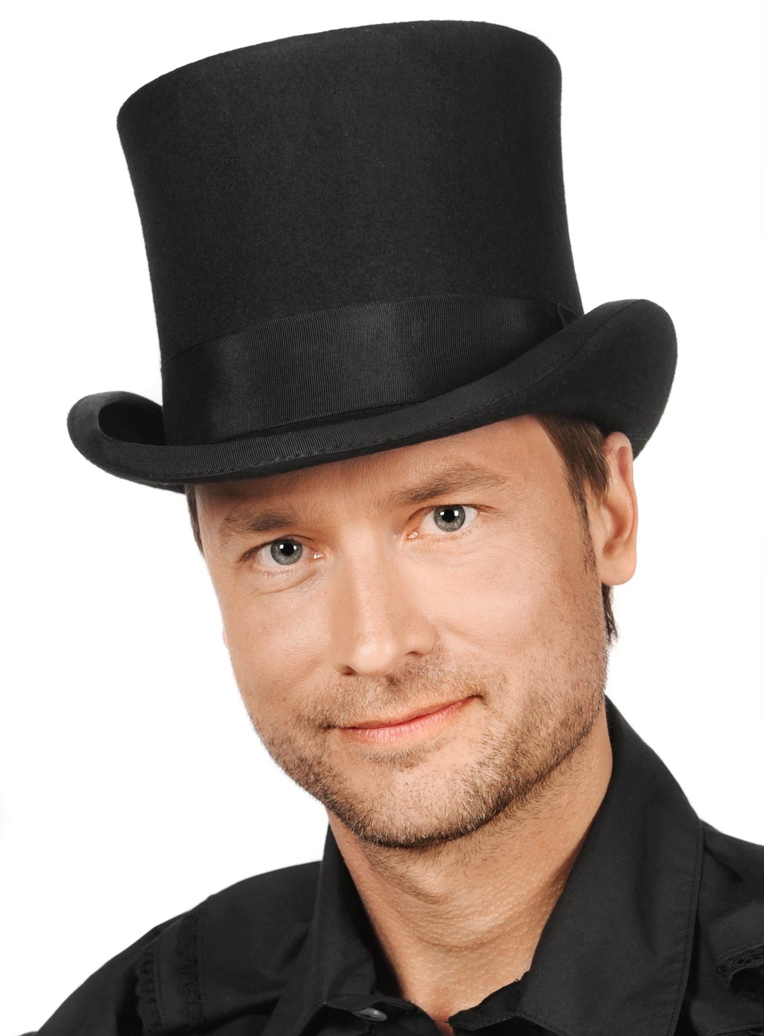 thetru Kostüm Wollfilz Zylinder Hut - Fasching Karneval Hallowee, Zauberer günstig online kaufen