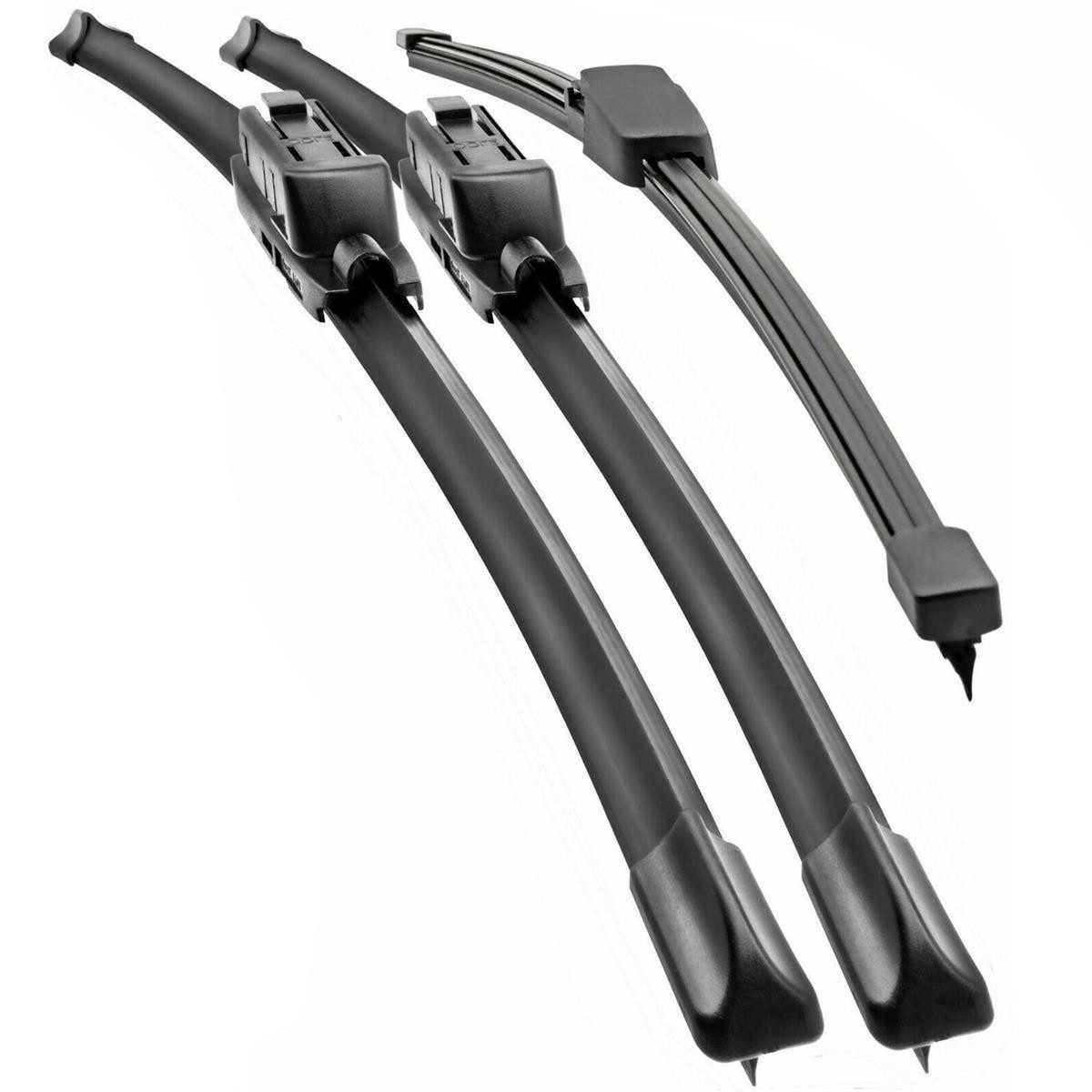 Trades Best Scheibenwischblätter Front- und Heckscheibenwischer für Ford EcoSport II - 10, 2016 -10, 2017, vorne und hinten, (Komplett-Set), Scheibenwischer Front- und Heckscheibe