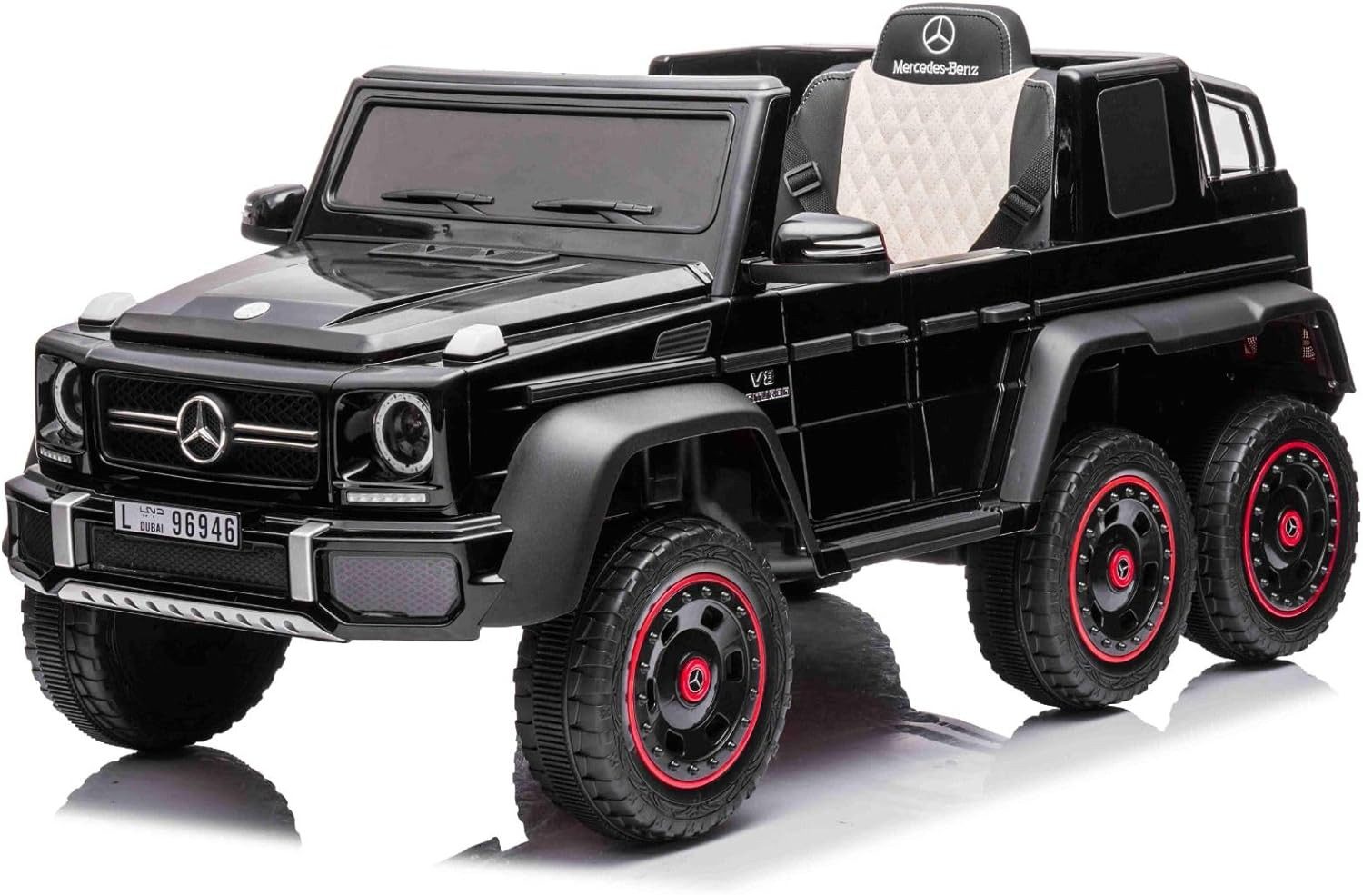 Beneo Elektro-Kinderauto Mercedes-Benz G63 AMG 6X6, Einsitzer, Antrieb 2 x 45-W-Motoren