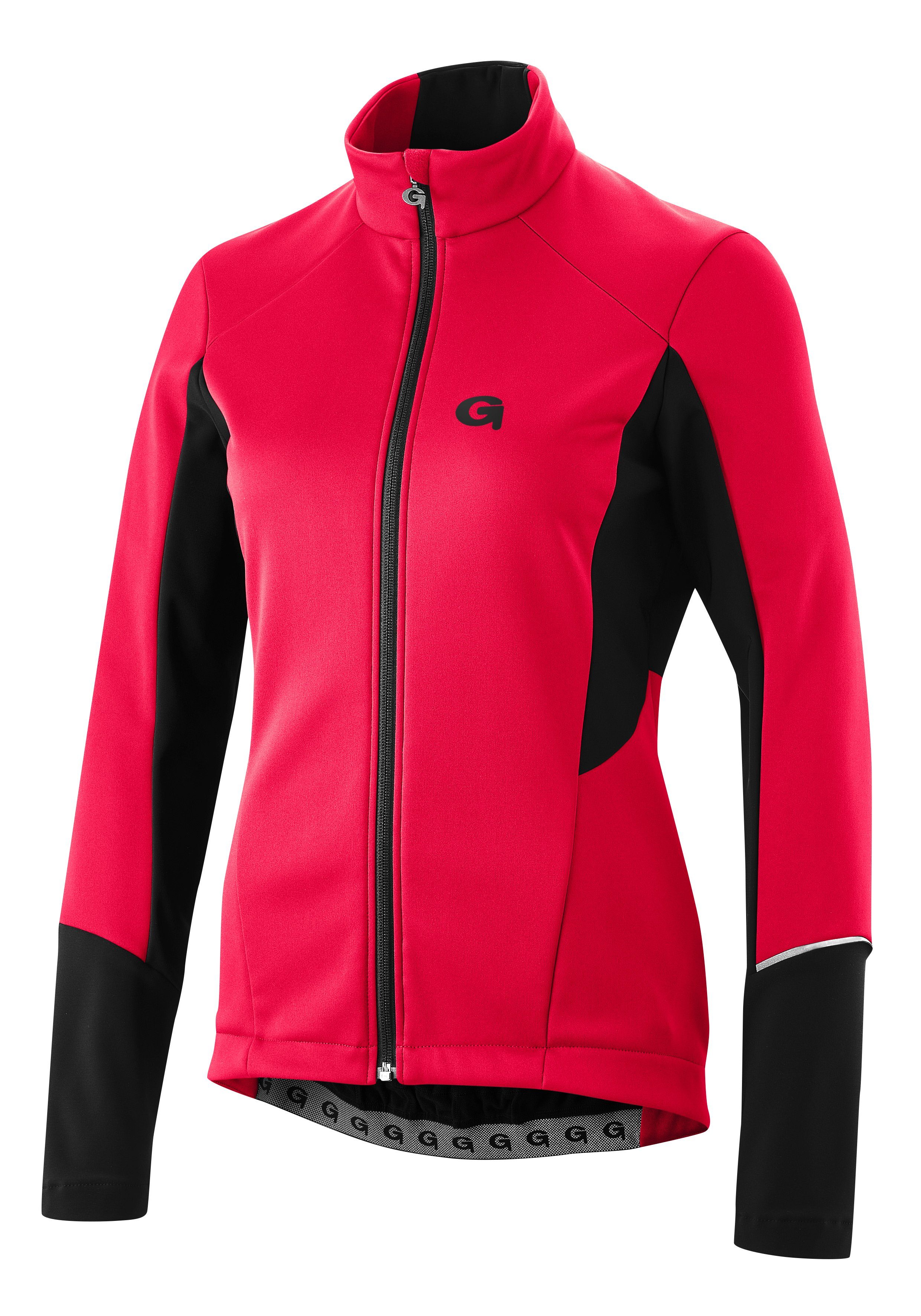 Gonso Fahrradjacke FURIANI atmungsaktiv Damen Softshell-Jacke, Windjacke wasserabweisend neonpink und