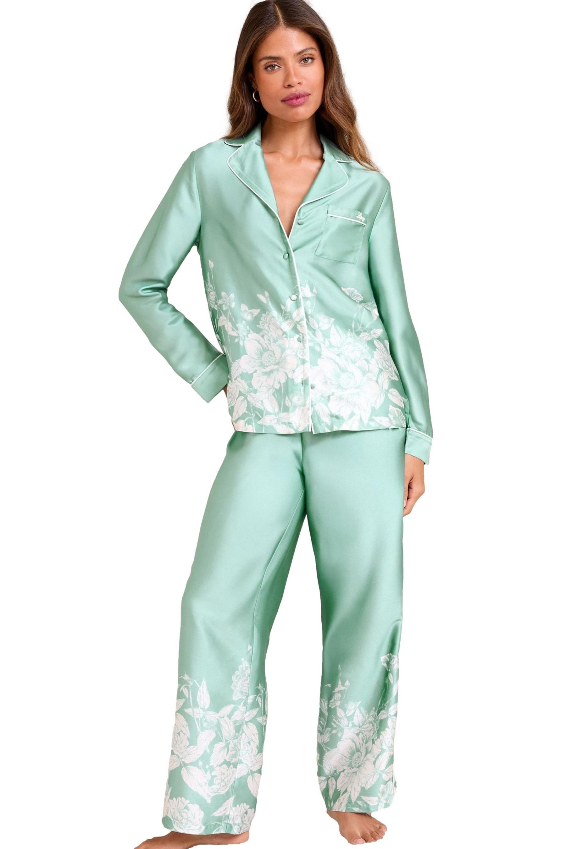LIPSY Pyjama Lipsy Pyjama aus Satin mit Spitzendetails (2 tlg) günstig online kaufen