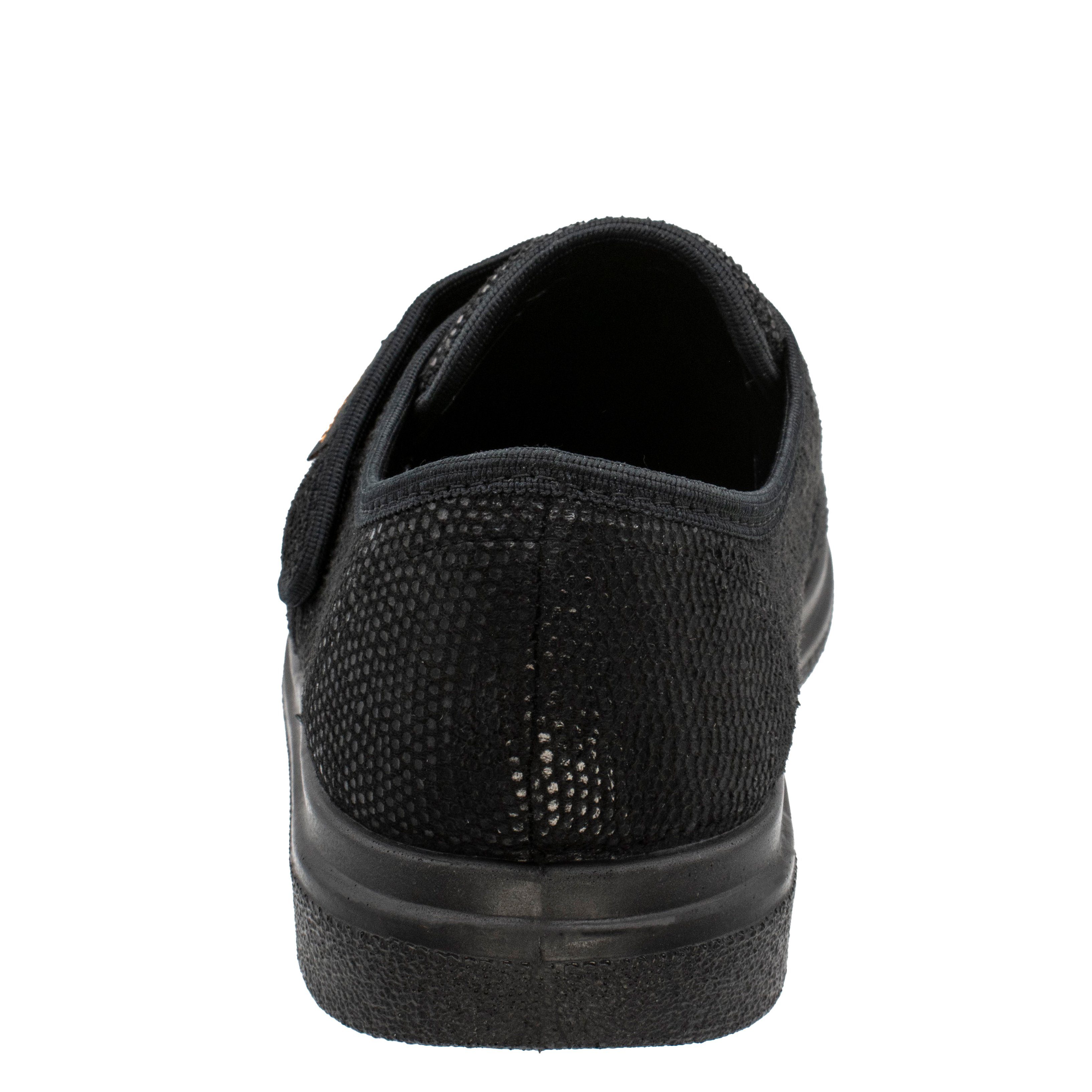 Fischer-Markenschuh Ortho Hausschuh mit Klettverschluss, Weite K, Frotteefutter, Reptilstretch – Bild 5 von 5