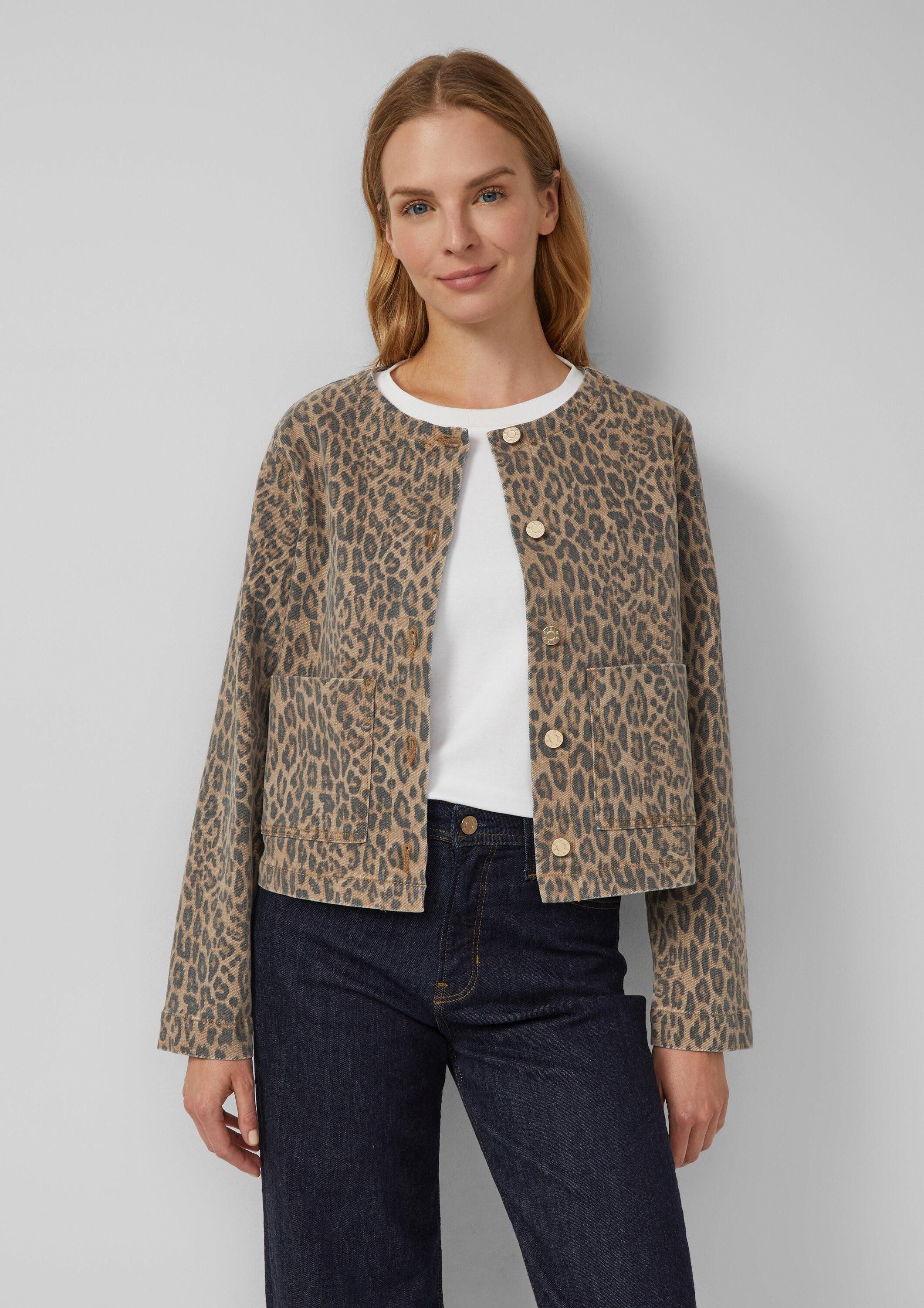 s.Oliver Funktionsjacke Indoor-Jacke Verkürzte Denimjacke mit günstig online kaufen