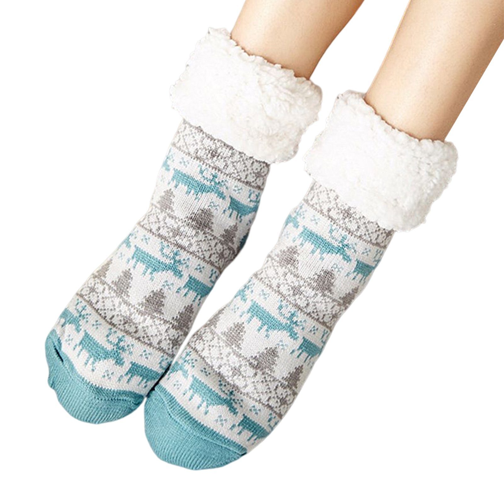 Blusmart Schneesocken, jeder Für Zum Weihnachts-Bodensocken Finger kleine Damen, Und Erwachsene Langsocken