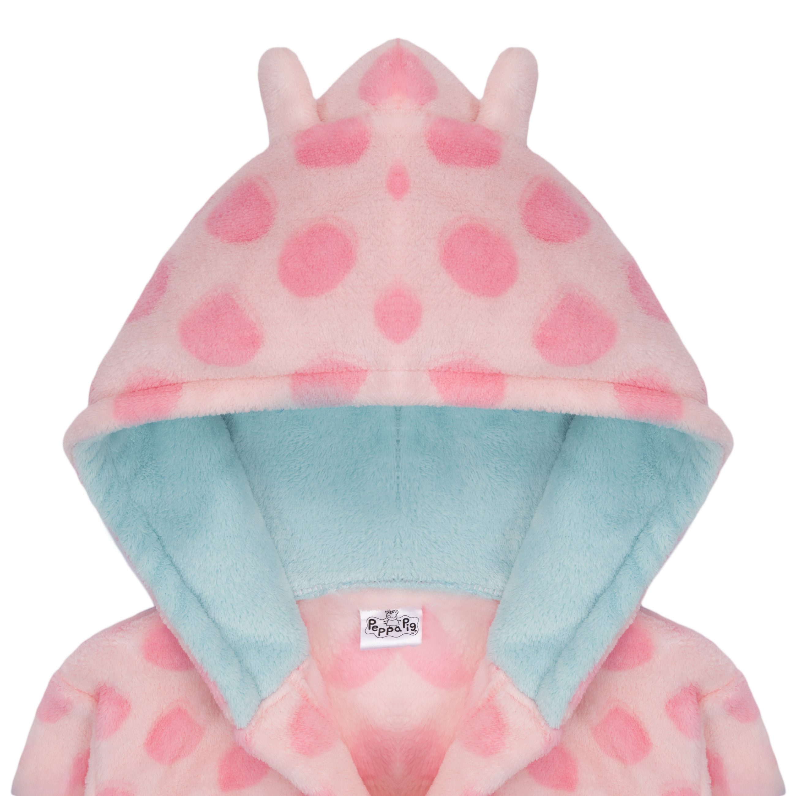 Peppa Pig Bademantel Peppa Wutz Mädchen Bademantel Morgenmantel, Gürtle