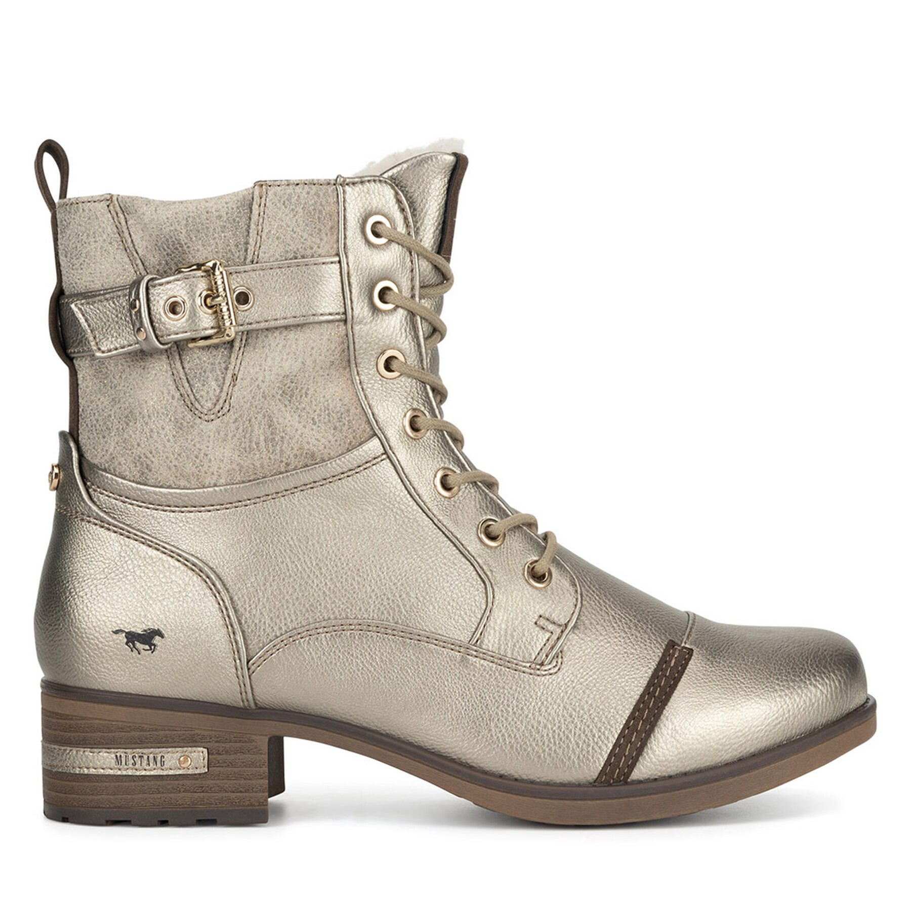 MUSTANG Mustang Damen-Ankle-Boots Gold 1229-606 Stiefel
