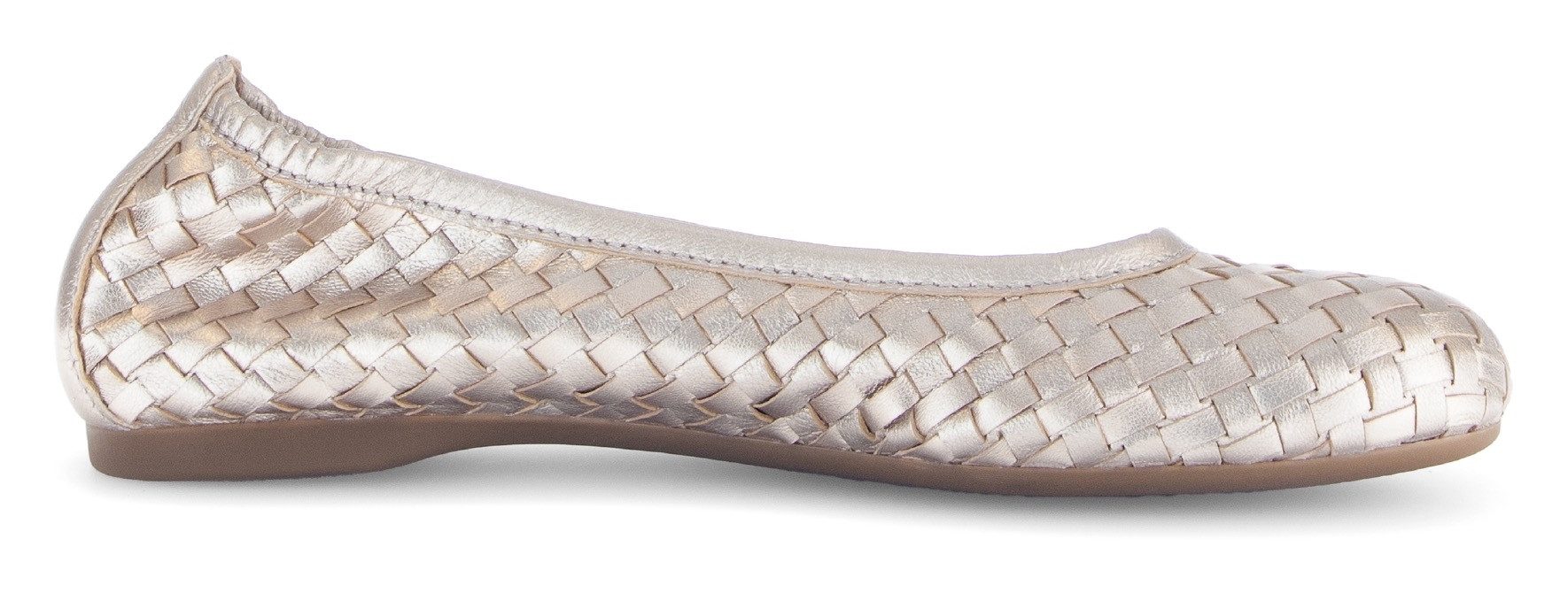 Gabor Ballerina, Schlupfschuh, Frühlingsschuh, Businessschuh mit tollem Flechtmuster