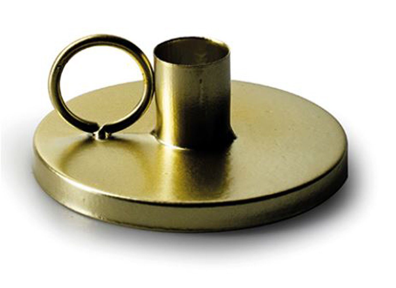 (1 Kerzenhalter für Tafelkerzen Metall Layla gold Annimuck St) Stabkerzen D10,5 Kerzenhalter