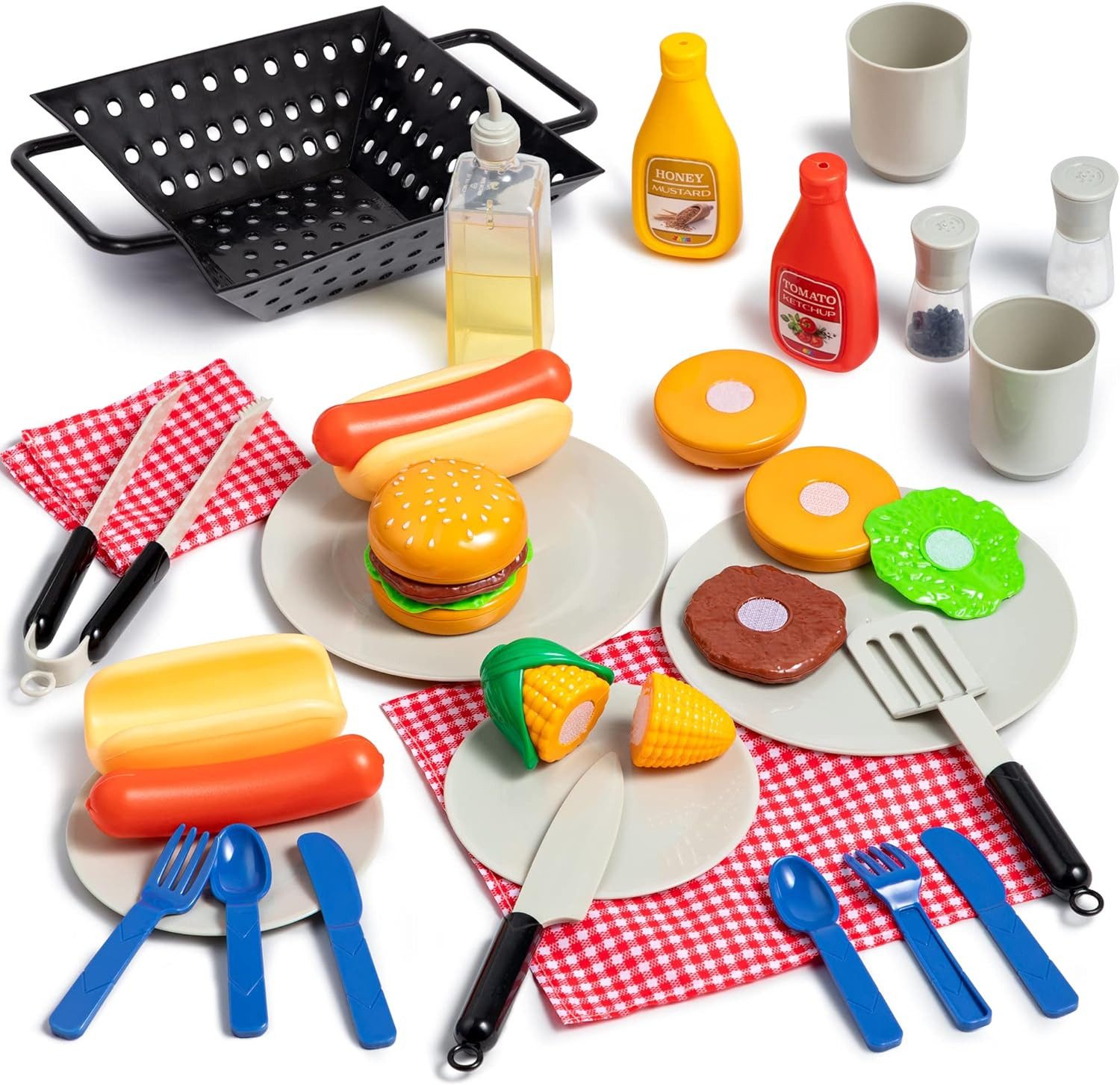 JOYIN Kinder-Grill Grillspielzeug-Set mit Essen und günstig online kaufen
