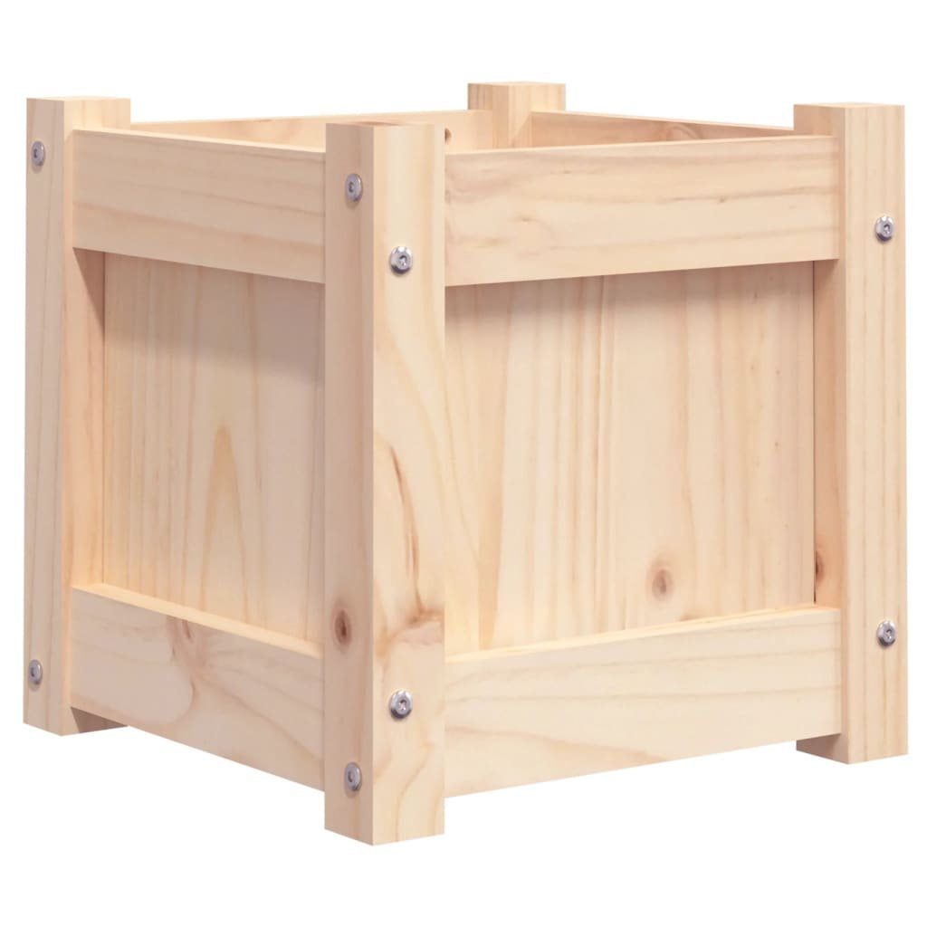 vidaXL Blumentopf Pflanzkübel 31x31x31 cm Massivholz Kiefer (1 St)