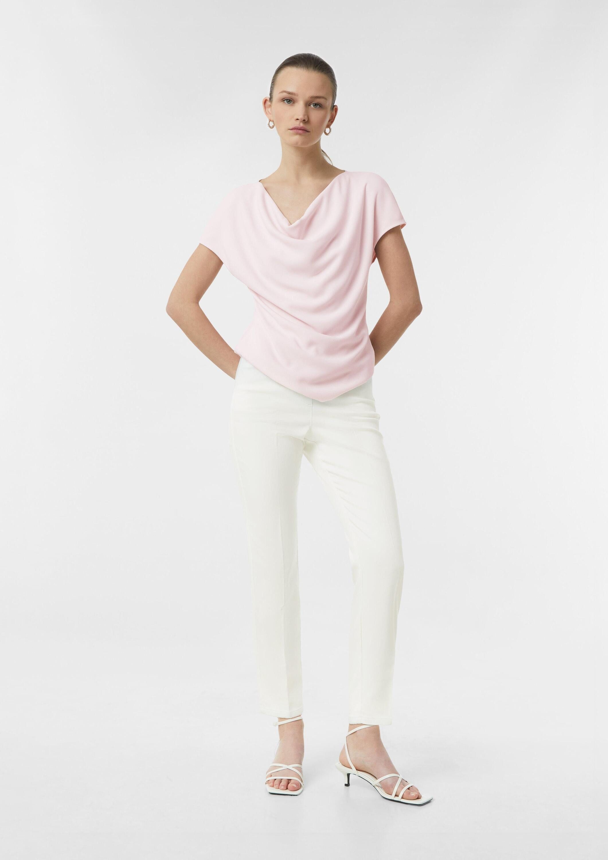 comma Chinos Hose Klassische Ankle-Hose mit Bügelfalten und schmalem Beinve günstig online kaufen