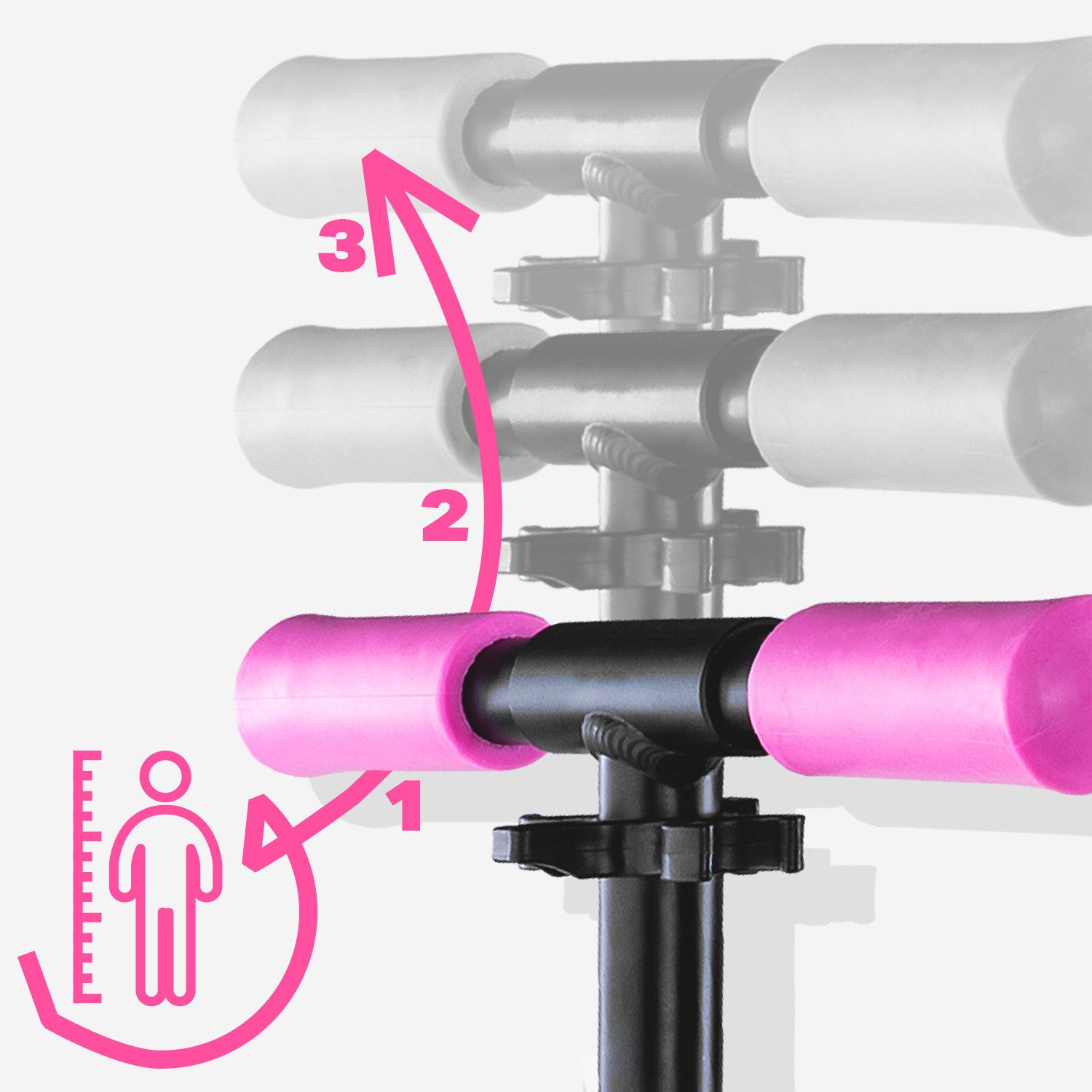 Movino Cityroller Kinderroller MOVINO VIBE Leicht 2,9kg Klappbar 145mm Rollen