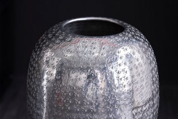 riess-ambiente Bodenvase ORIENTAL 50cm silber (1 St), Deko · Blumen · Hammerschlag Design · Metall