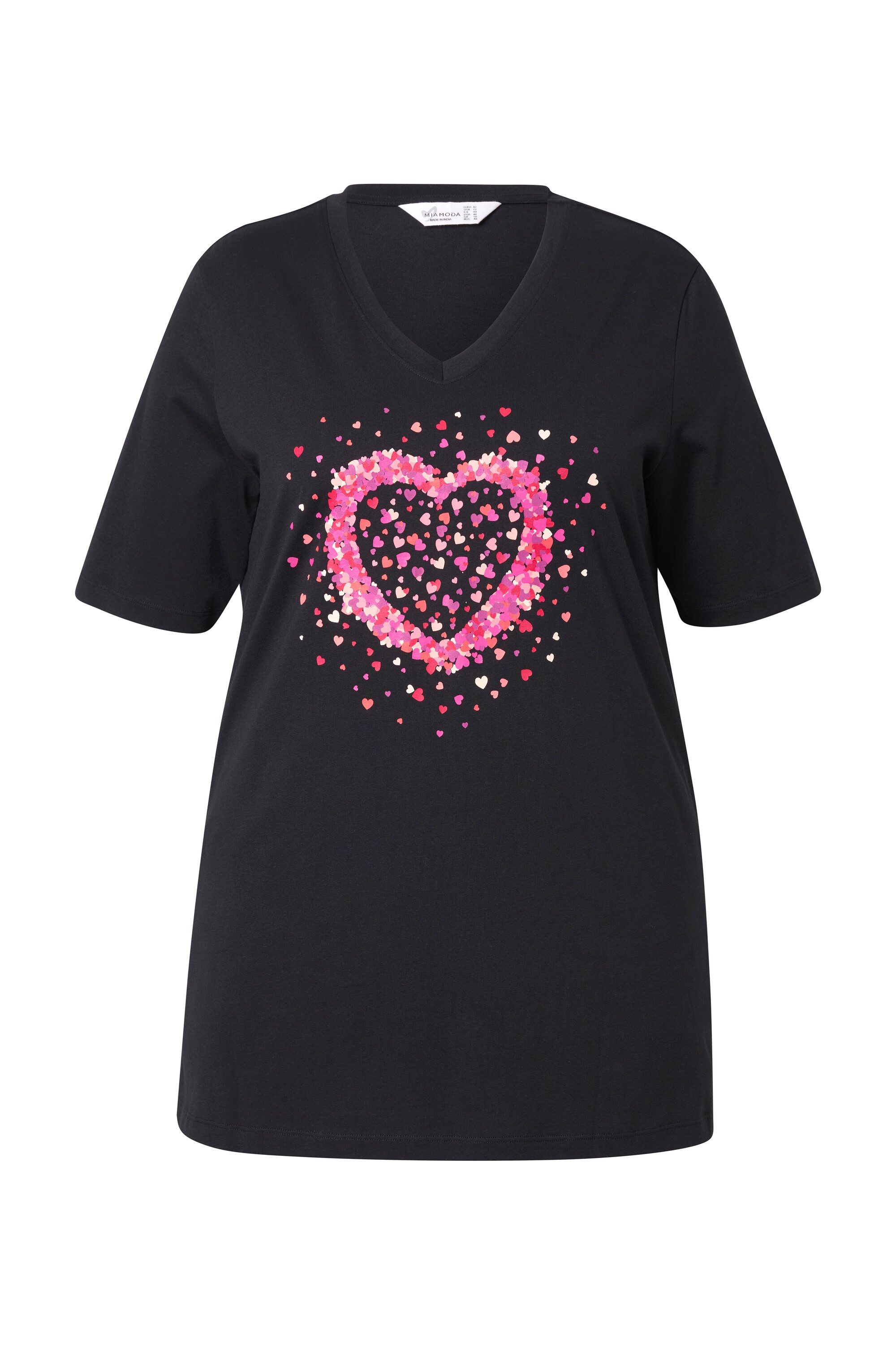 MIAMODA T-Shirt T-Shirt A-Linie Herz-Print günstig online kaufen