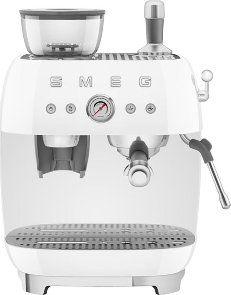 Smeg Siebträgermaschine SMEG Espressomaschine Siebträger Kaffeemaschine  weiß EGF03WHEU