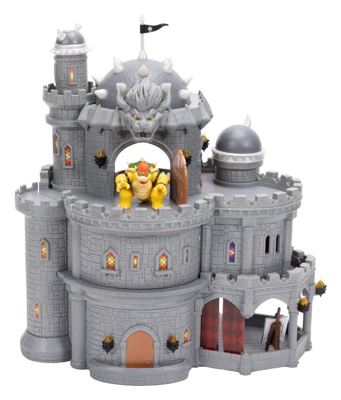 Jakks Pacific Merchandise-Figur Der Super Mario Galaxy Film Deluxe Spielset mit 1 Minifigur Bowsers Sc