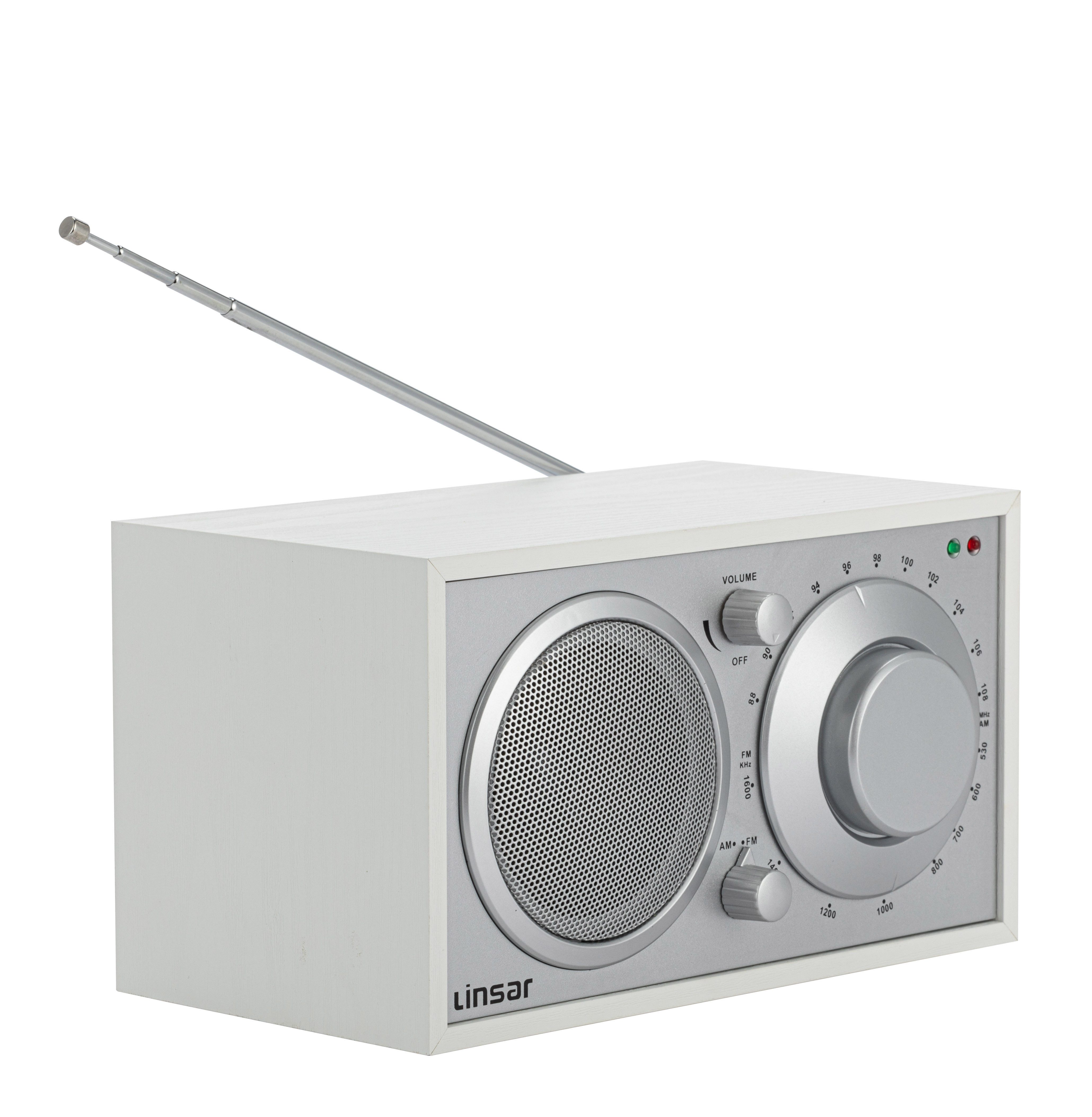 Linsar Radio - Analoge Einstellung, AUX-IN, Kopfhörer-Funktion - Küchen-Radio (AM / FM-Tuning)
