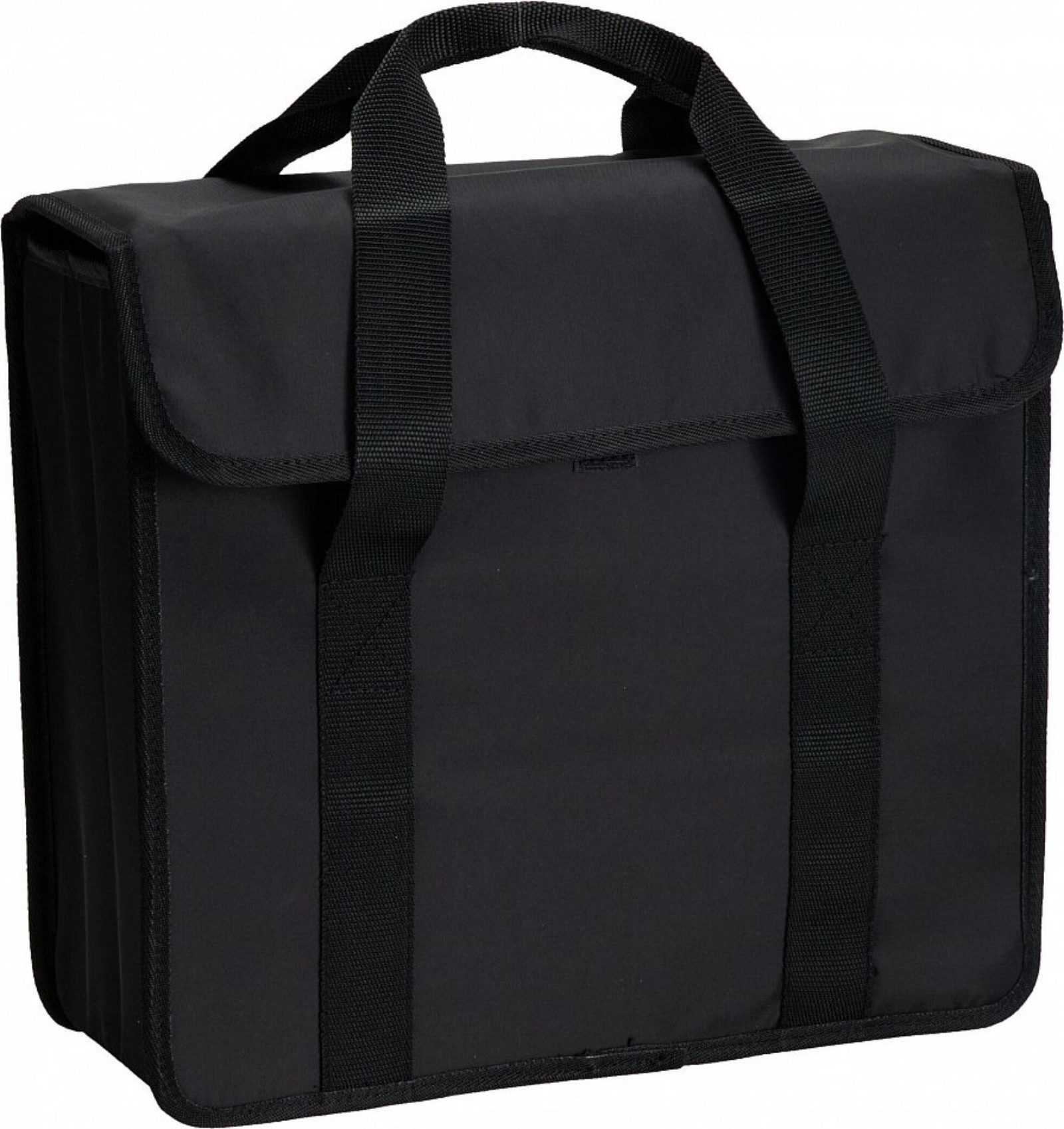 Koopman Fahrradtasche Gepäckträgertasche Einseitig 20L (Stück, Packung), Polyester, Schwarz, 32x34x14cm, Formstabil – Bild 4 von 5