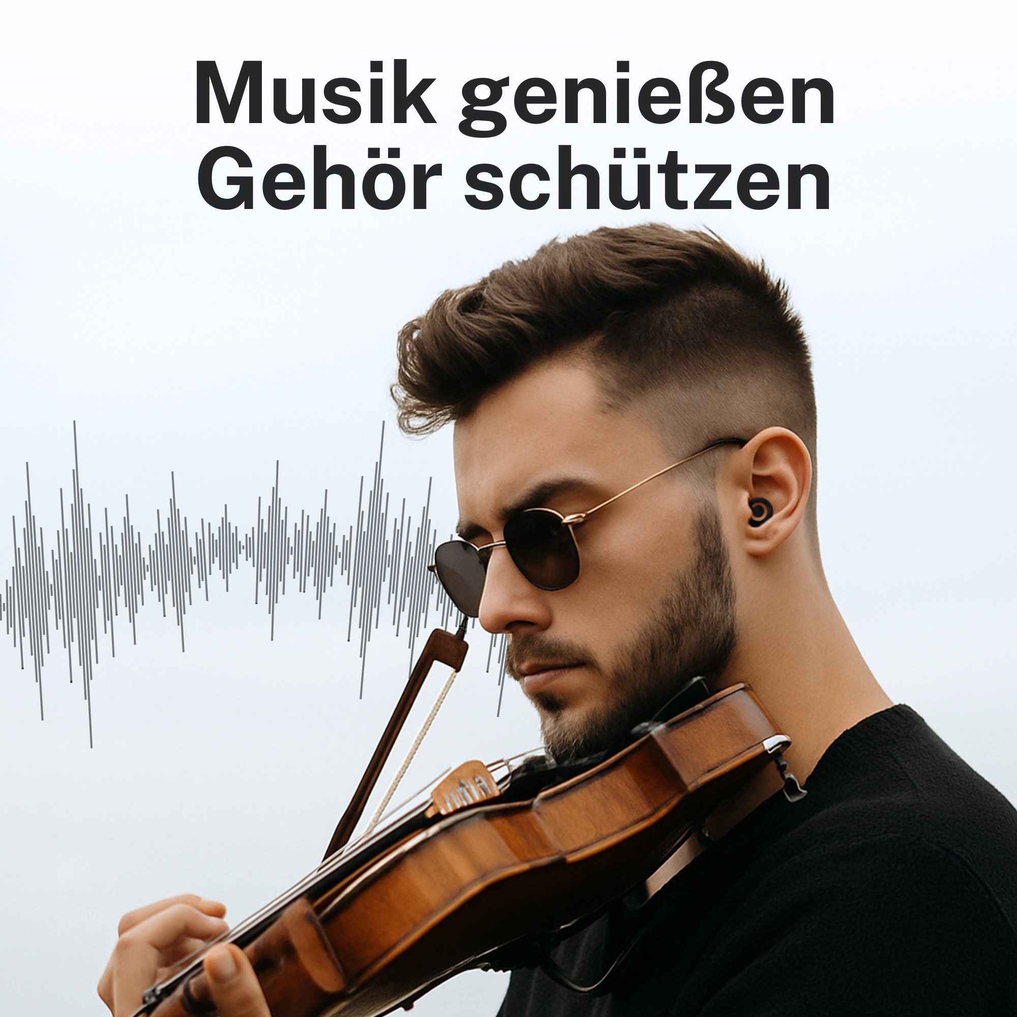 CUXCES Gehörschutzstöpsel Noise Cancelling Ohrstöpsel - 4 Größen - Schlafen, Konzerte & Flugzeug – Bild 5 von 5
