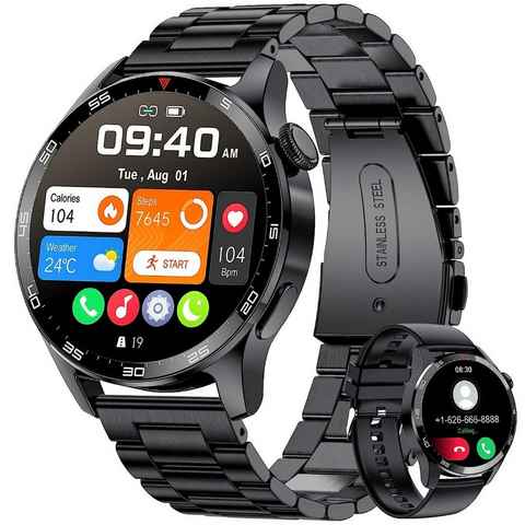 Lige Smartwatch (iOS Android), Herren Premium Mit Telefonfunktion Smart Watch iOS Android
