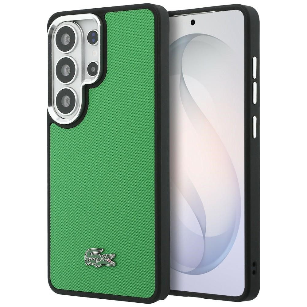 Lacoste Handyhülle Galaxy S26 Ultra Petit Pique grün MagSafe Logo Metall 6,9 Zoll, Kantenschutz