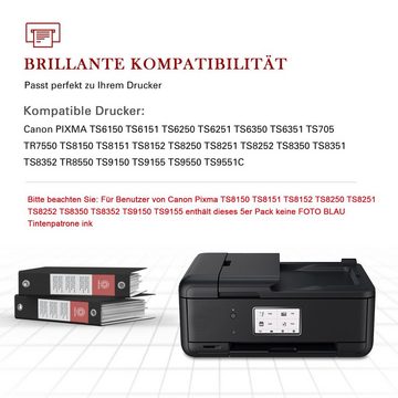 Toner Kingdom 10er-pack für Canon PGI 580XL CLI581 XXL Tintenpatrone (für Pixma TR8550 TS6150 TS8150 TR7550 TS8250)