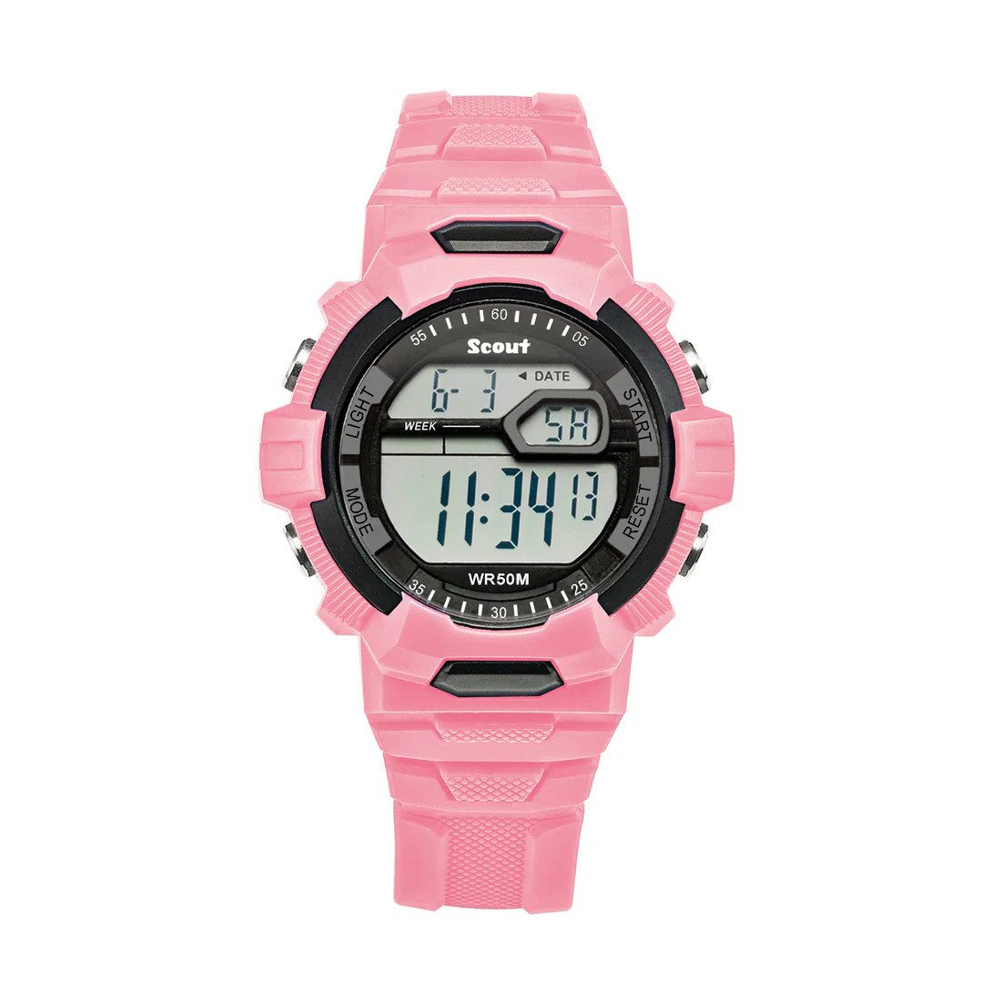 Scout Quarzuhr The Digi Kinder Digitaluhr 165000004 Rosa Kunststoffband 36 mm