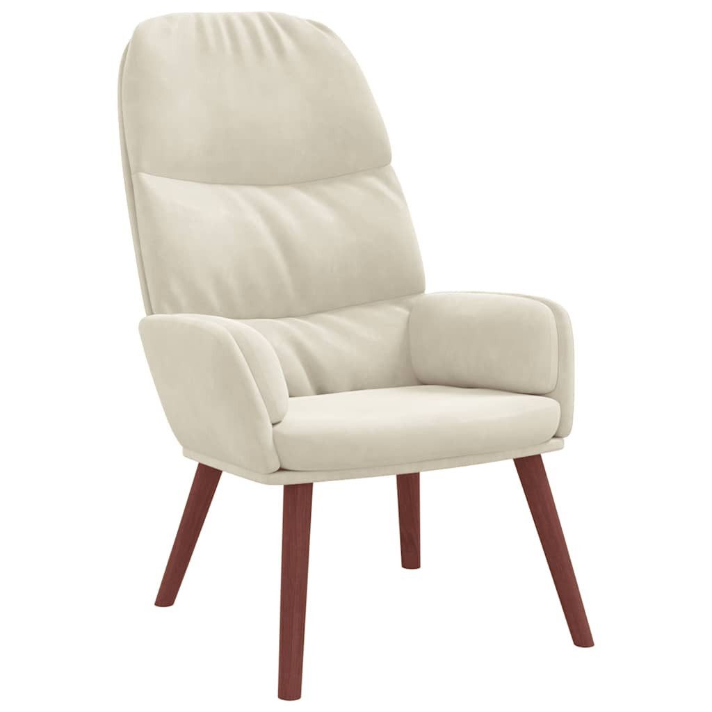 vidaXL Sessel Relaxsessel Cremeweiß Samt (1-St) günstig online kaufen