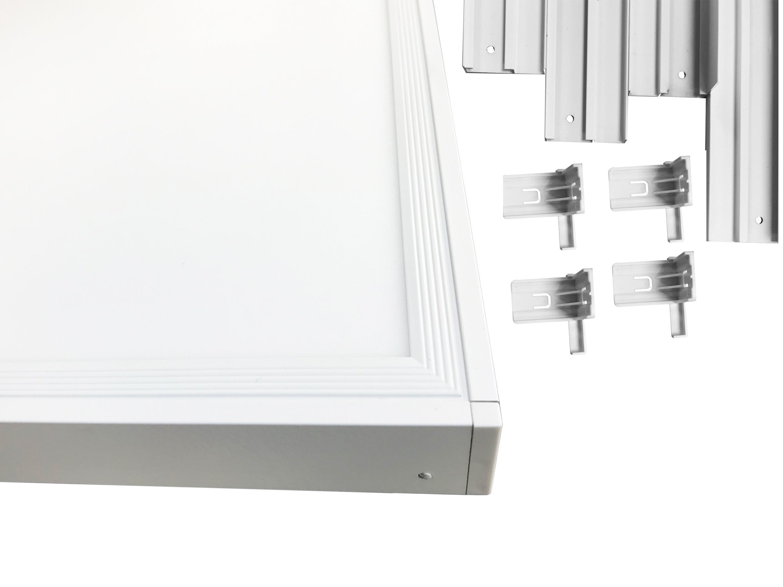 Lecom LED Deckenleuchte Rahmen 62x62 Aufputzmontage Panel, 62x62 Panel Slim Decke LED 62x62 für montage Aufputz zur für Aufbaurahmen Paneele für LED LED