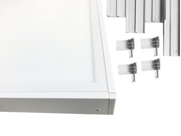 Lecom LED Deckenleuchte 62x62 LED Slim Panel Aufbaurahmen zur Aufputzmontage für 62x62 Panel, Rahmen Aufputz montage für Decke für LED 62x62 LED Paneele